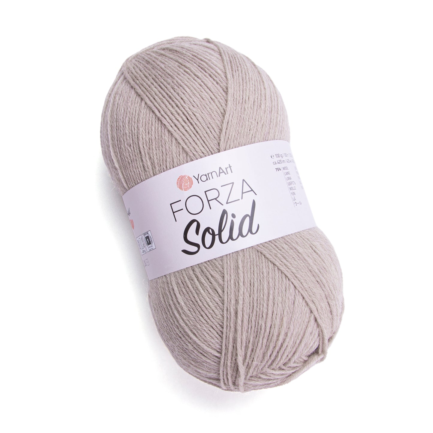 YarnArt Forza Solid 5 x 100g - 420m - 75% Wool - 25% Polyamide Knitting Crochet Sock Yarn
