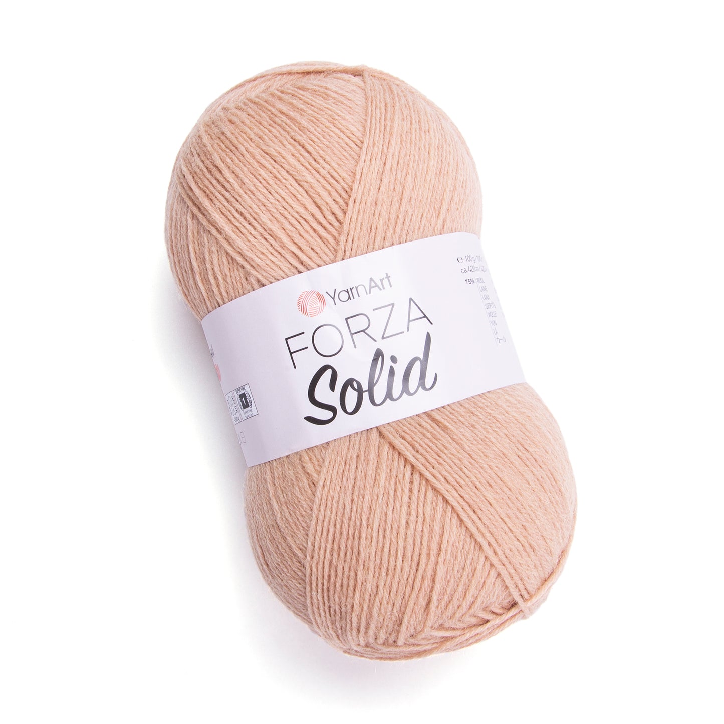 YarnArt Forza Solid 5 x 100g - 420m - 75% Wool - 25% Polyamide Knitting Crochet Sock Yarn