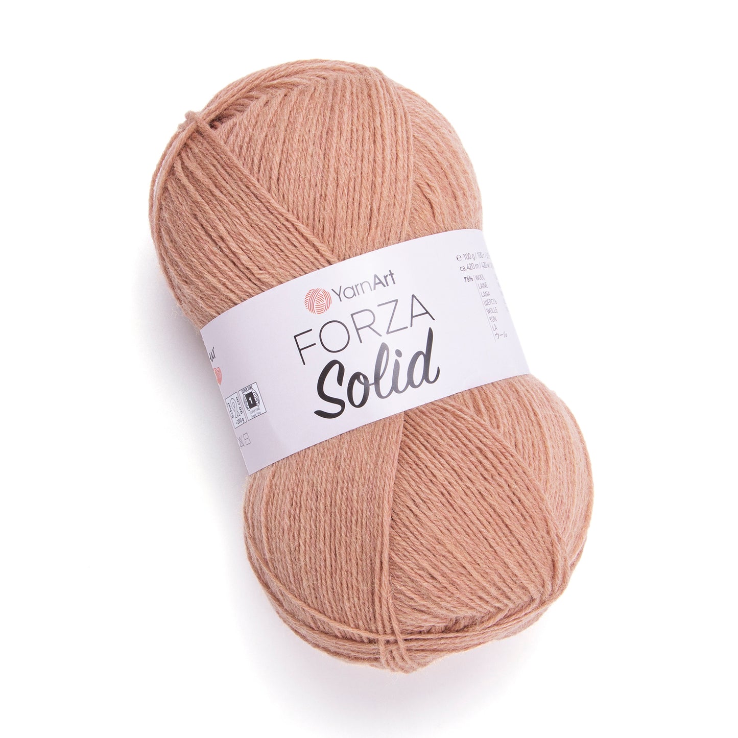 YarnArt Forza Solid 5 x 100g - 420m - 75% Wool - 25% Polyamide Knitting Crochet Sock Yarn