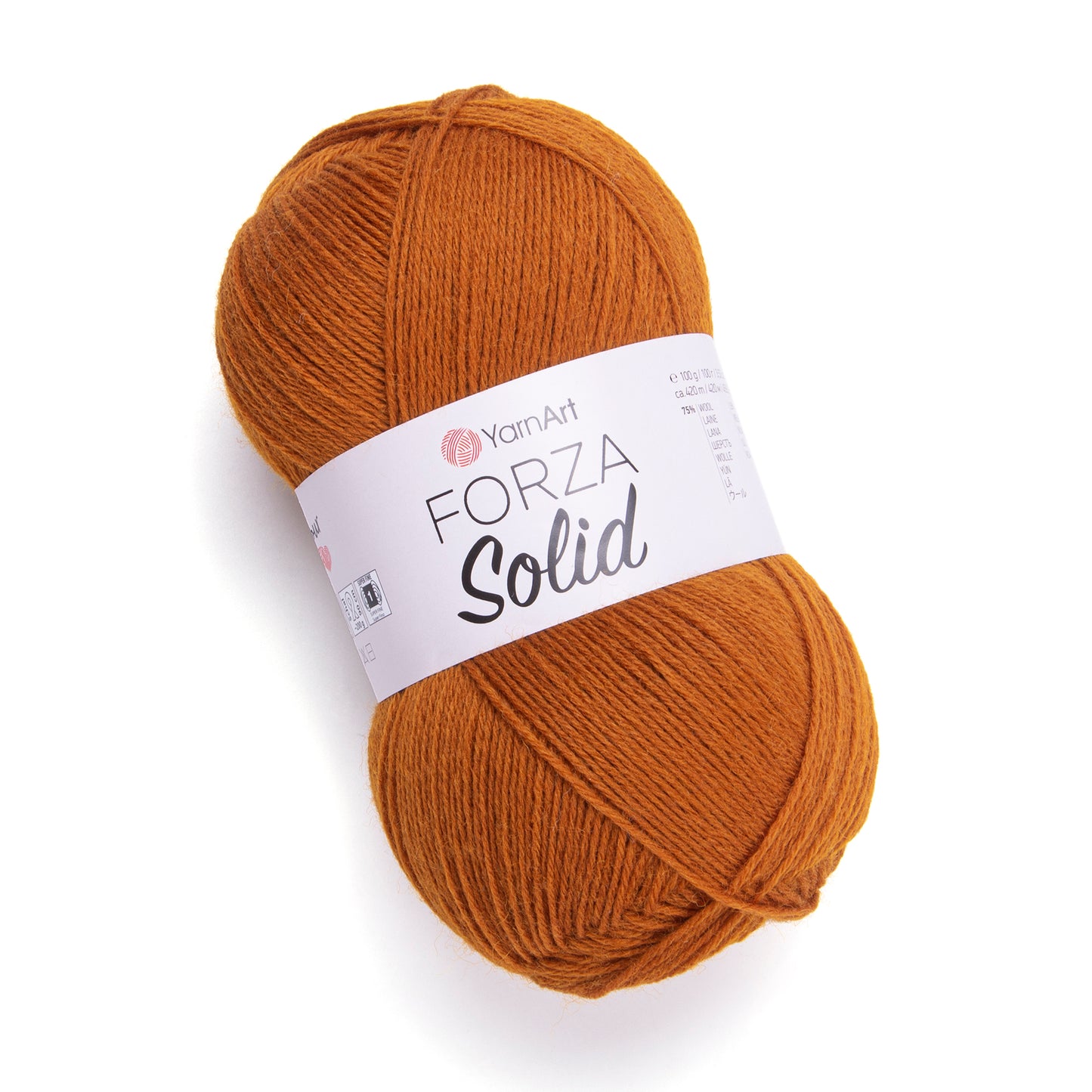 YarnArt Forza Solid 5 x 100g - 420m - 75% Wool - 25% Polyamide Knitting Crochet Sock Yarn