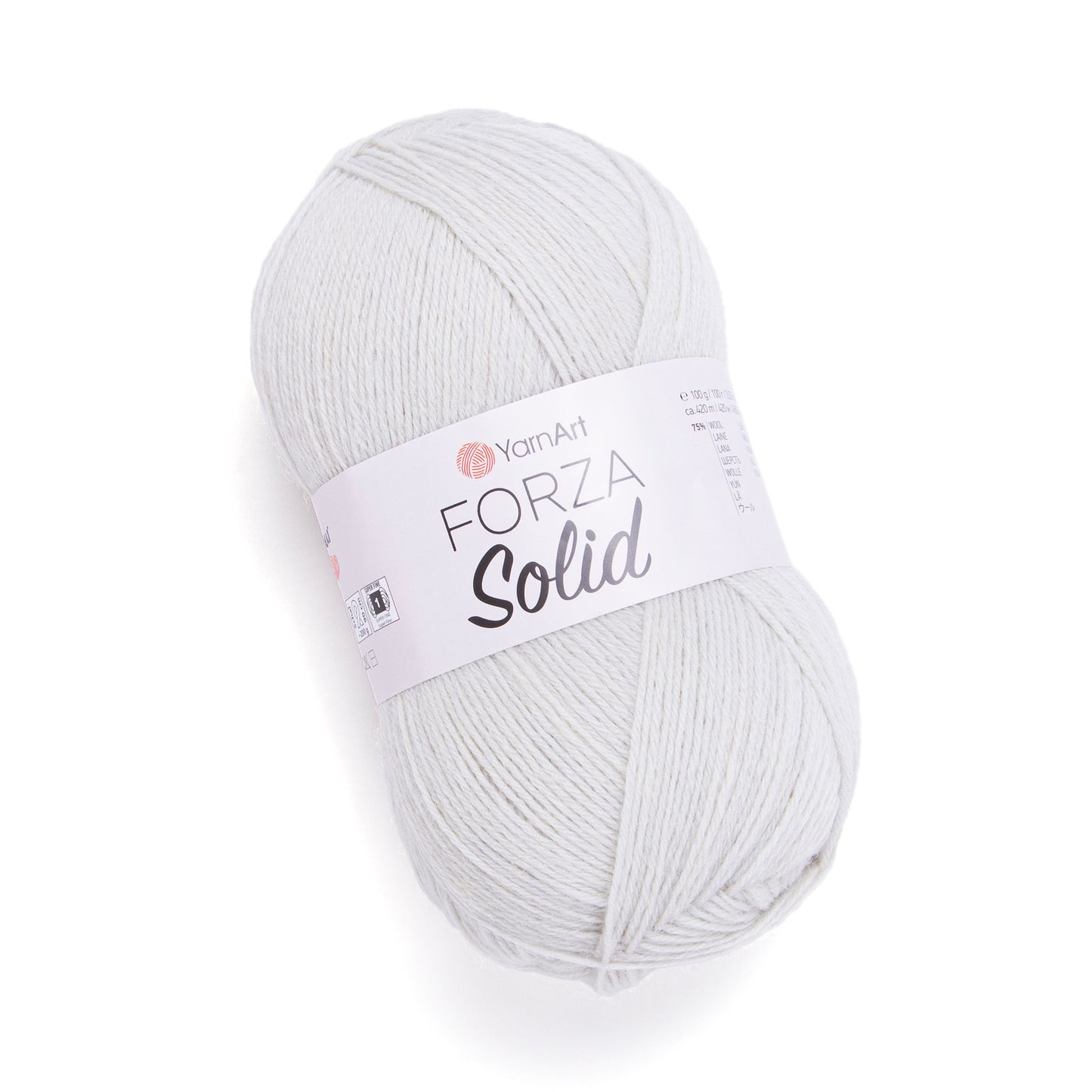 YarnArt Forza Solid 5 x 100g - 420m - 75% Wool - 25% Polyamide Knitting Crochet Sock Yarn