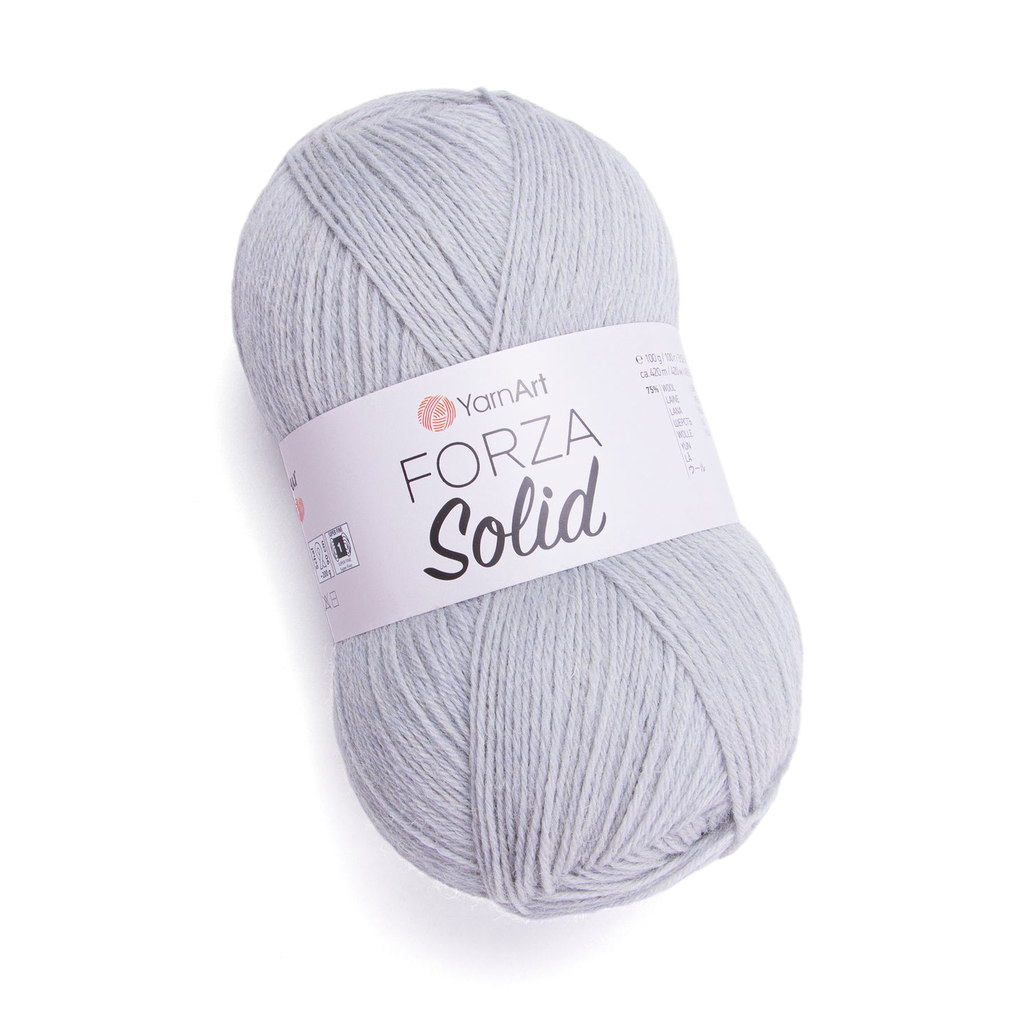 YarnArt Forza Solid 5 x 100g - 420m - 75% Wool - 25% Polyamide Knitting Crochet Sock Yarn