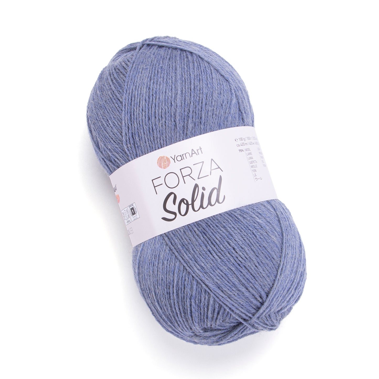 YarnArt Forza Solid 5 x 100g - 420m - 75% Wool - 25% Polyamide Knitting Crochet Sock Yarn