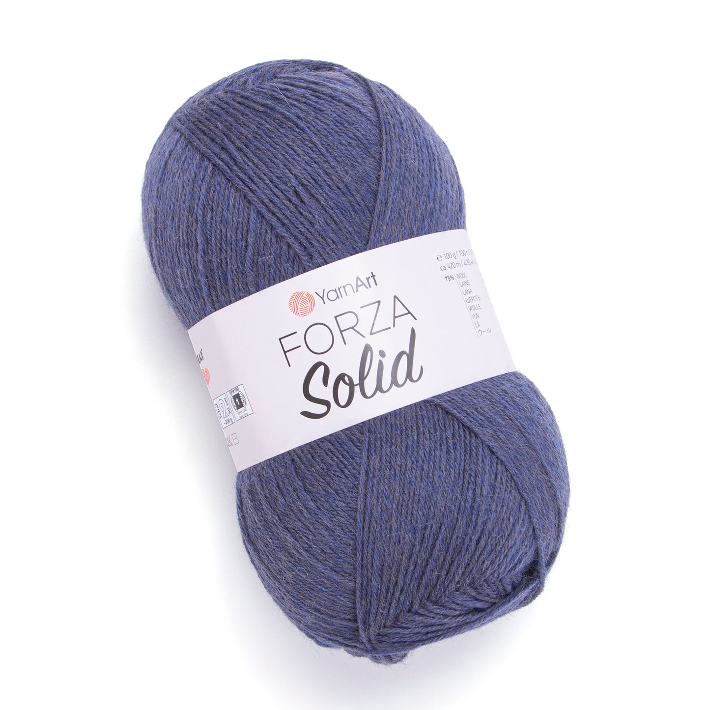 YarnArt Forza Solid 5 x 100g - 420m - 75% Wool - 25% Polyamide Knitting Crochet Sock Yarn