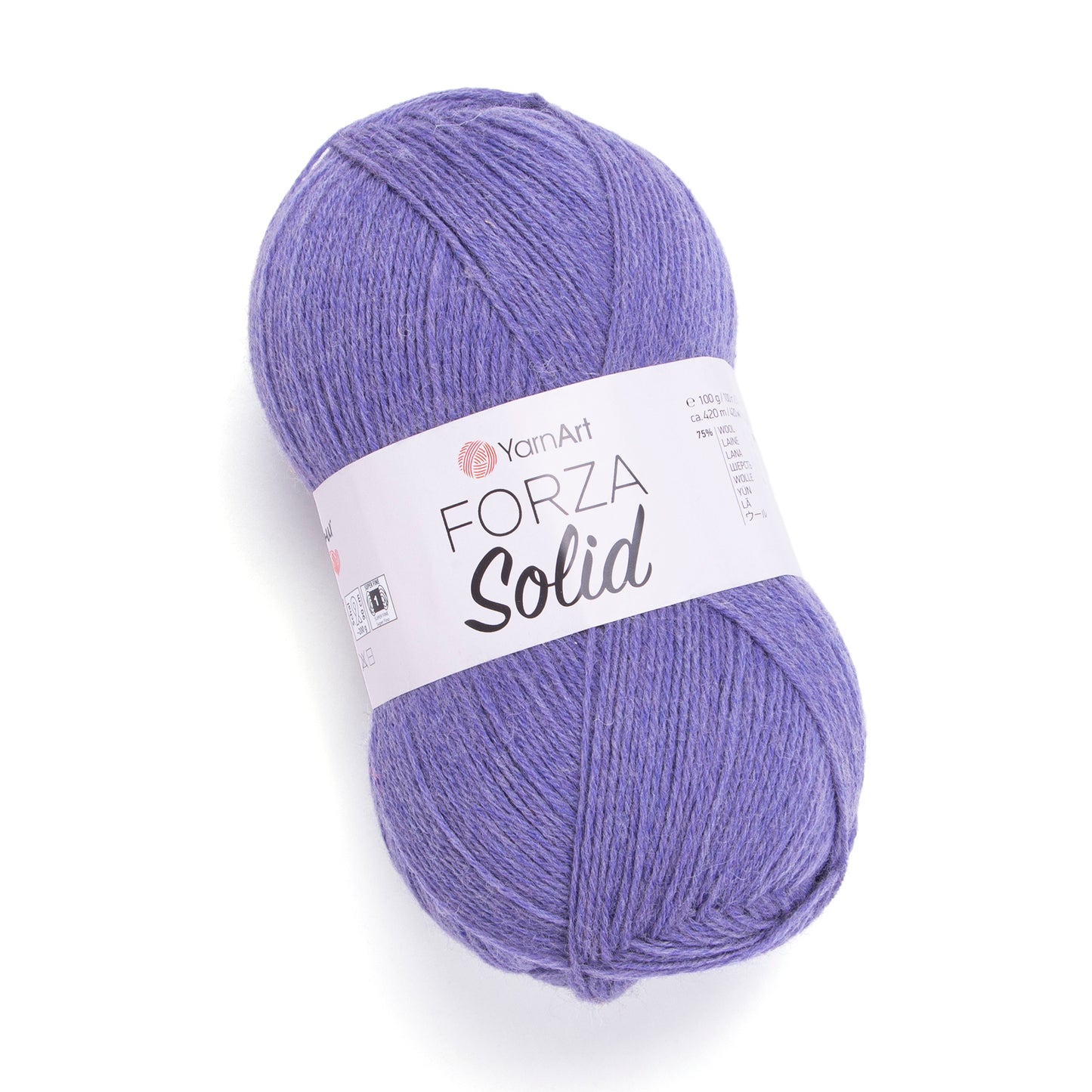 YarnArt Forza Solid 5 x 100g - 420m - 75% Wool - 25% Polyamide Knitting Crochet Sock Yarn