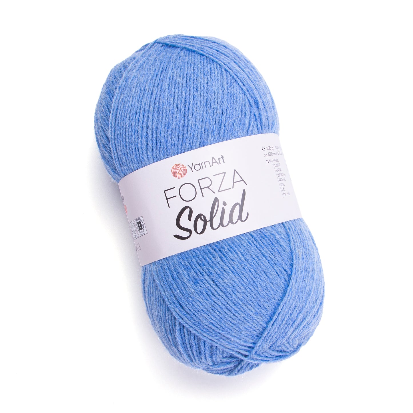 YarnArt Forza Solid 5 x 100g - 420m - 75% Wool - 25% Polyamide Knitting Crochet Sock Yarn