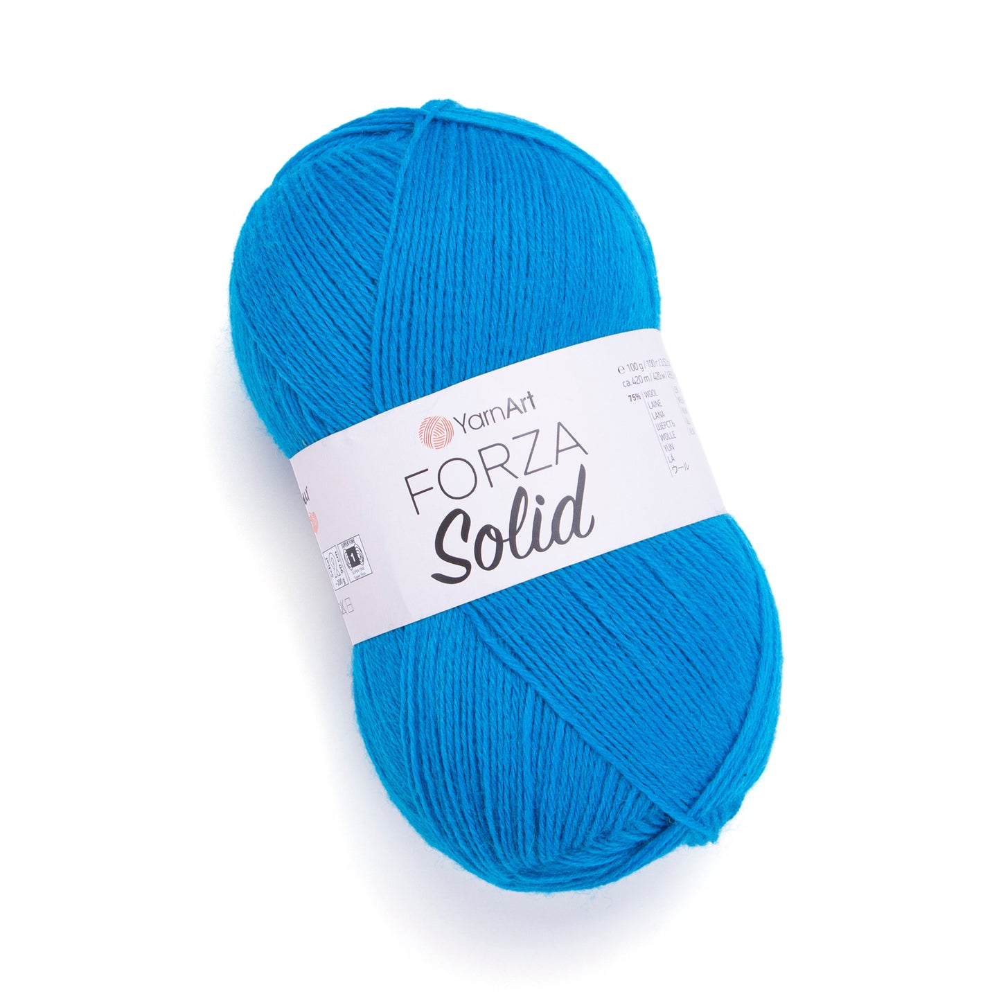 YarnArt Forza Solid 5 x 100g - 420m - 75% Wool - 25% Polyamide Knitting Crochet Sock Yarn
