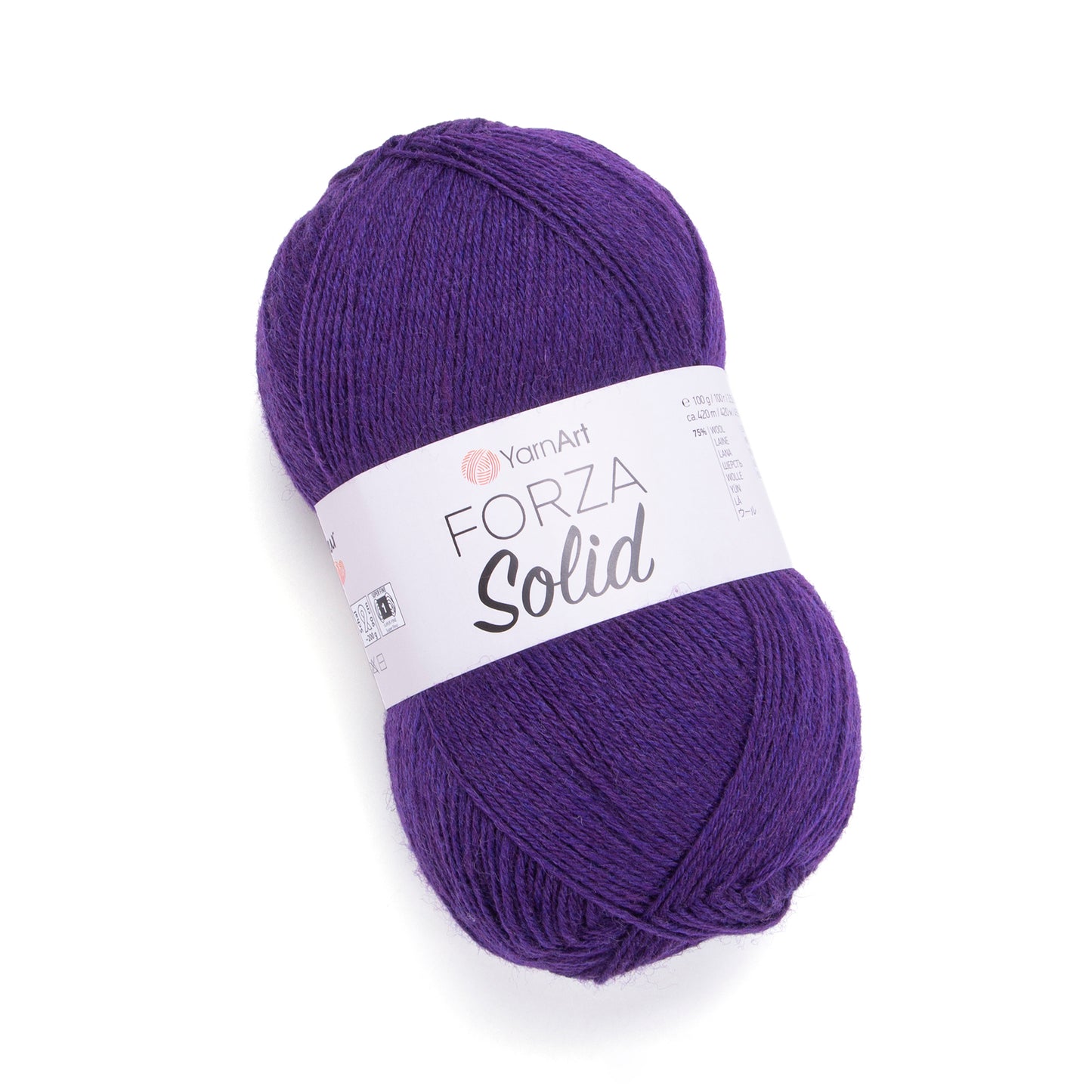 YarnArt Forza Solid 5 x 100g - 420m - 75% Wool - 25% Polyamide Knitting Crochet Sock Yarn