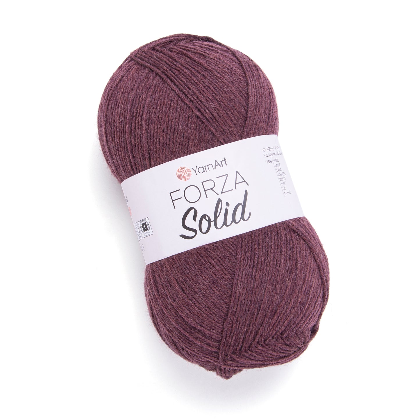 YarnArt Forza Solid 5 x 100g - 420m - 75% Wool - 25% Polyamide Knitting Crochet Sock Yarn