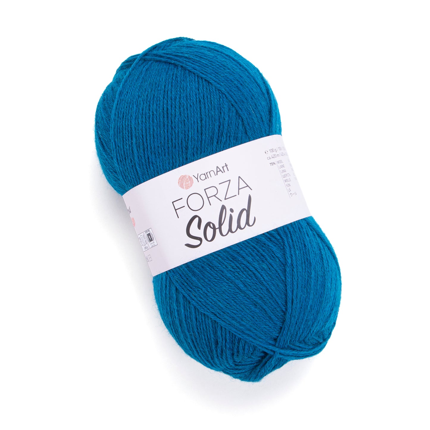 YarnArt Forza Solid 5 x 100g - 420m - 75% Wool - 25% Polyamide Knitting Crochet Sock Yarn