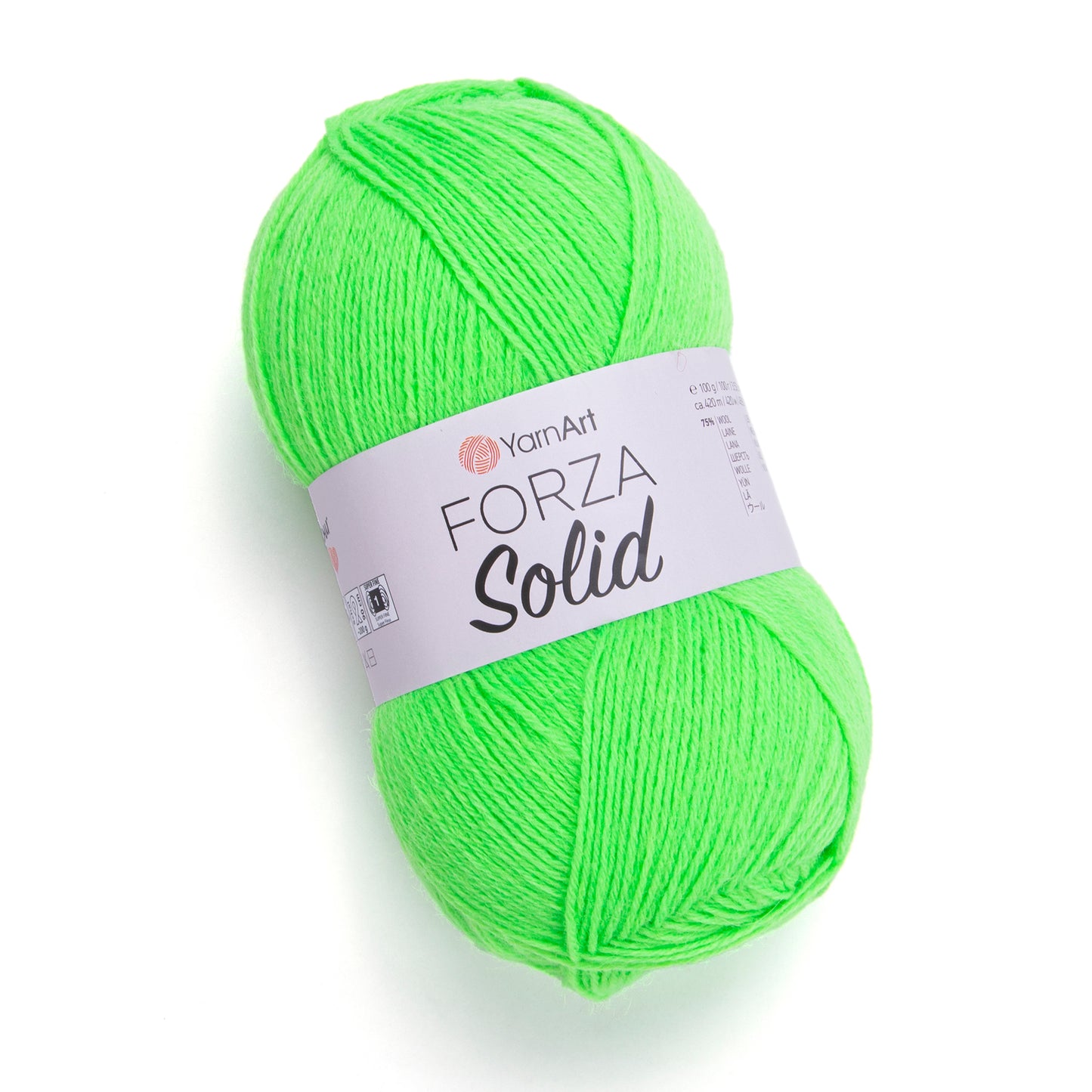 YarnArt Forza Solid 5 x 100g - 420m - 75% Wool - 25% Polyamide Knitting Crochet Sock Yarn