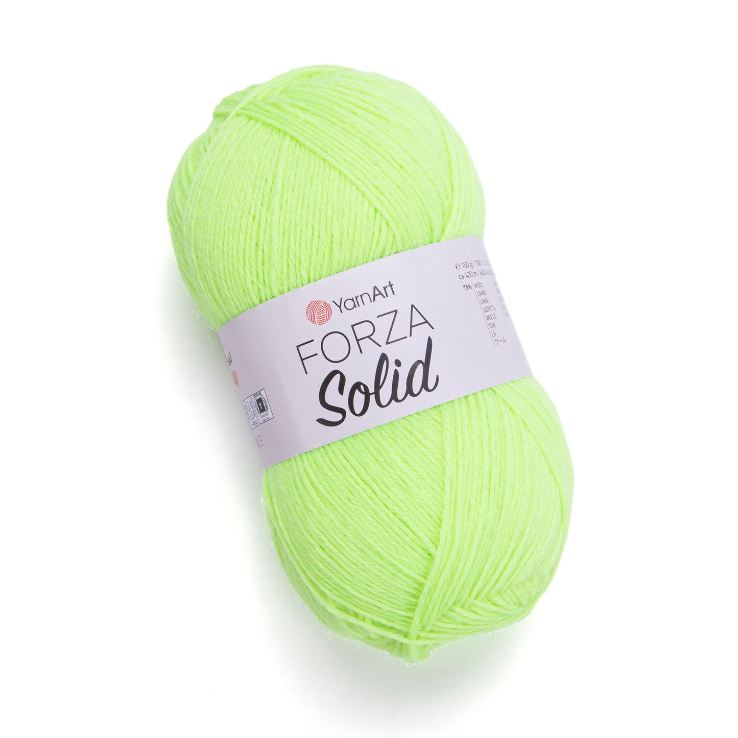 YarnArt Forza Solid 5 x 100g - 420m - 75% Wool - 25% Polyamide Knitting Crochet Sock Yarn