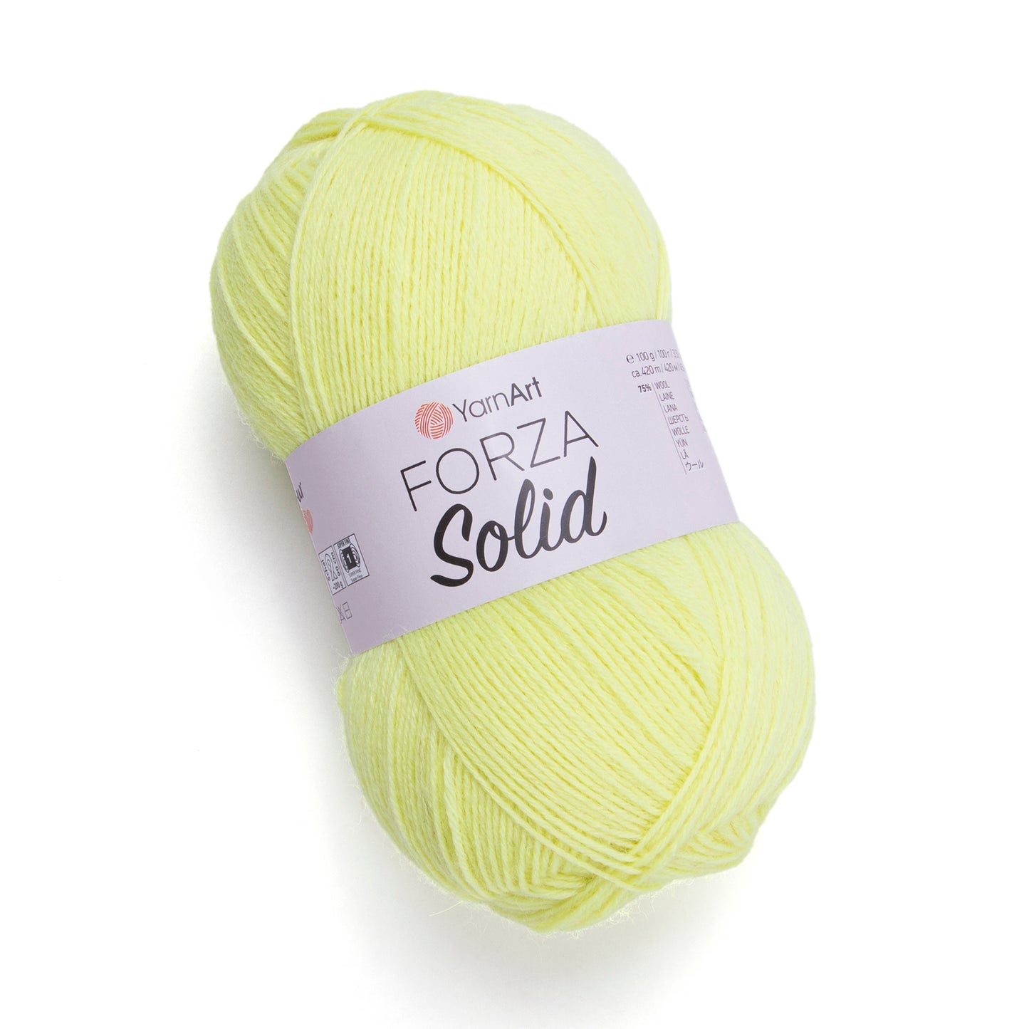YarnArt Forza Solid 5 x 100g - 420m - 75% Wool - 25% Polyamide Knitting Crochet Sock Yarn
