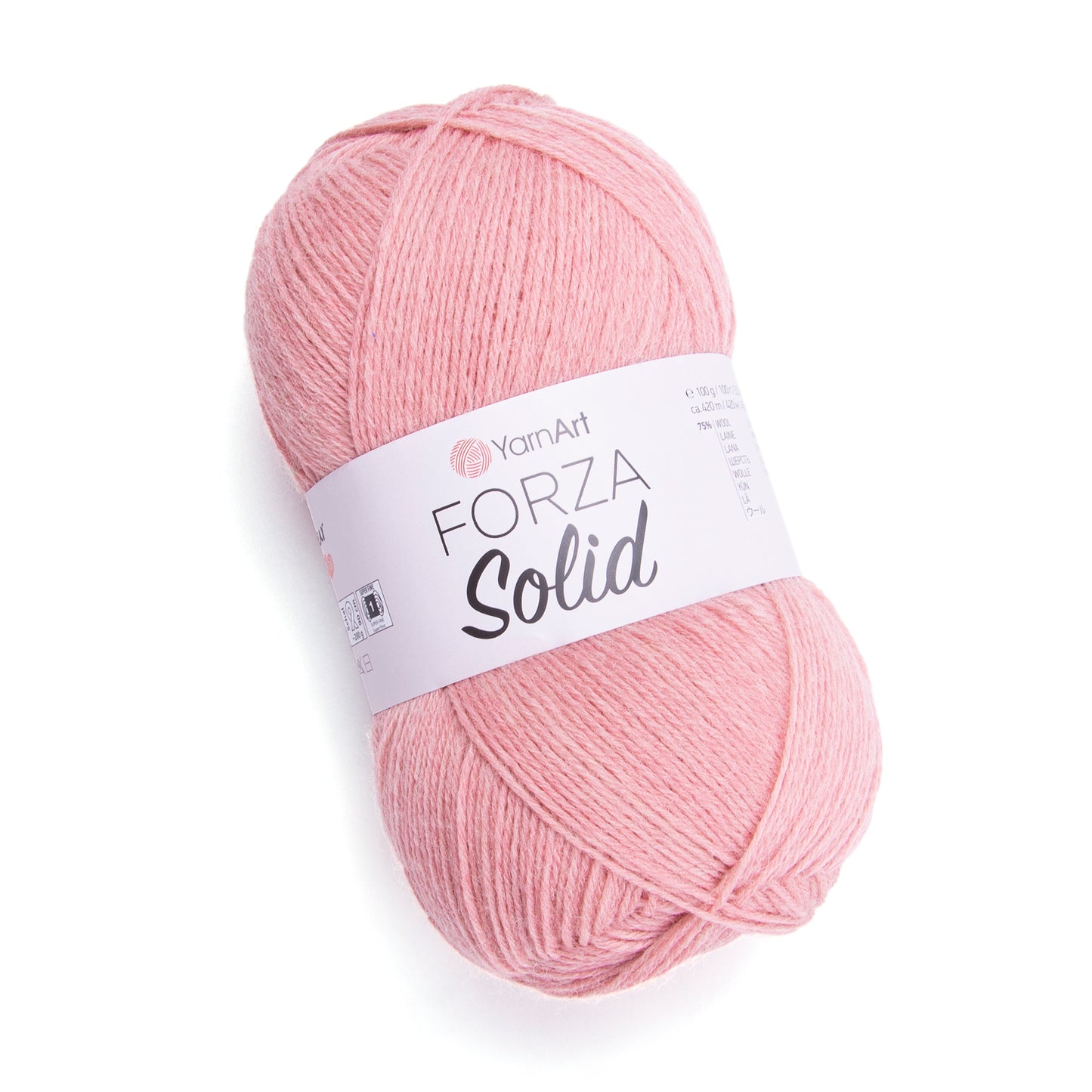 YarnArt Forza Solid 5 x 100g - 420m - 75% Wool - 25% Polyamide Knitting Crochet Sock Yarn