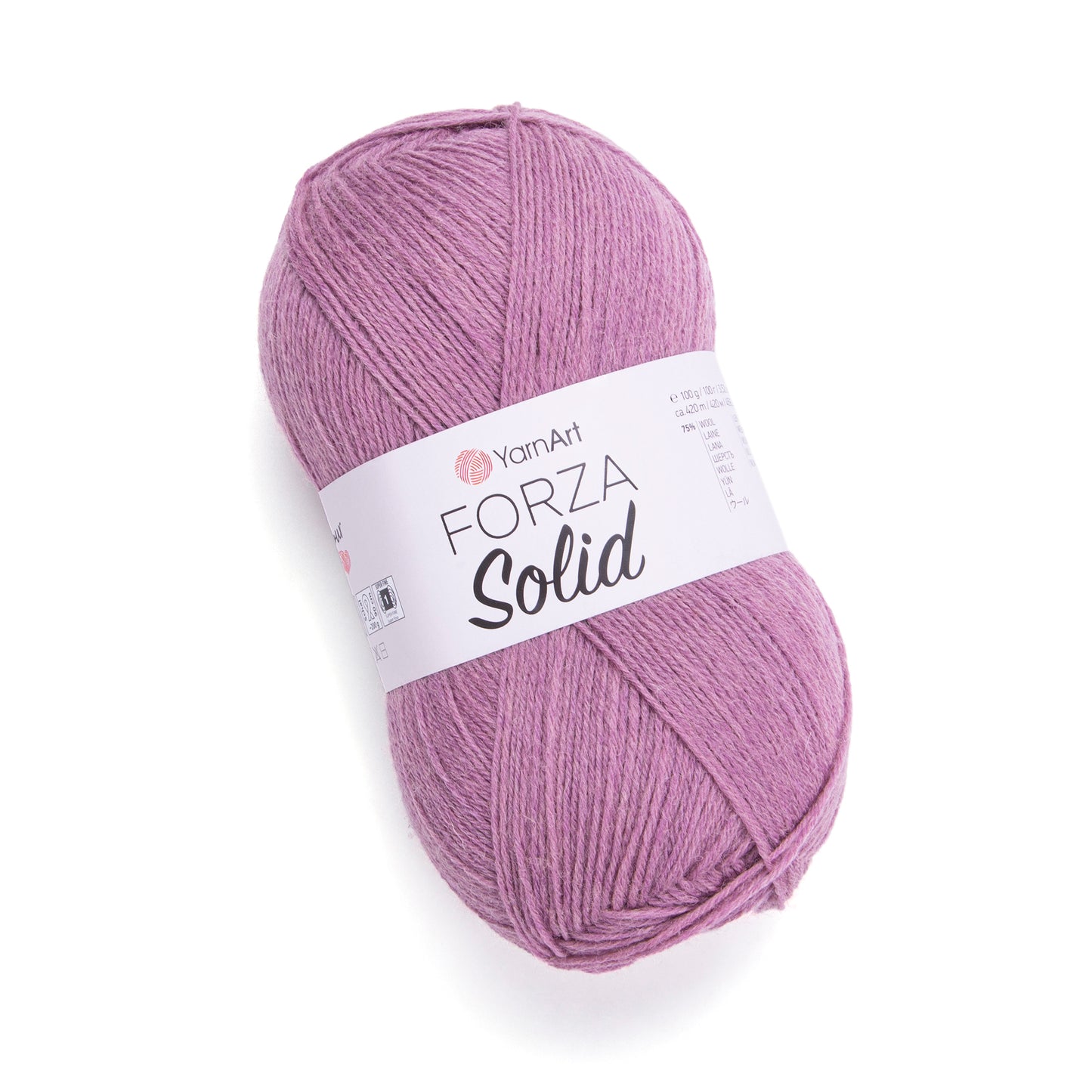 YarnArt Forza Solid 5 x 100g - 420m - 75% Wool - 25% Polyamide Knitting Crochet Sock Yarn