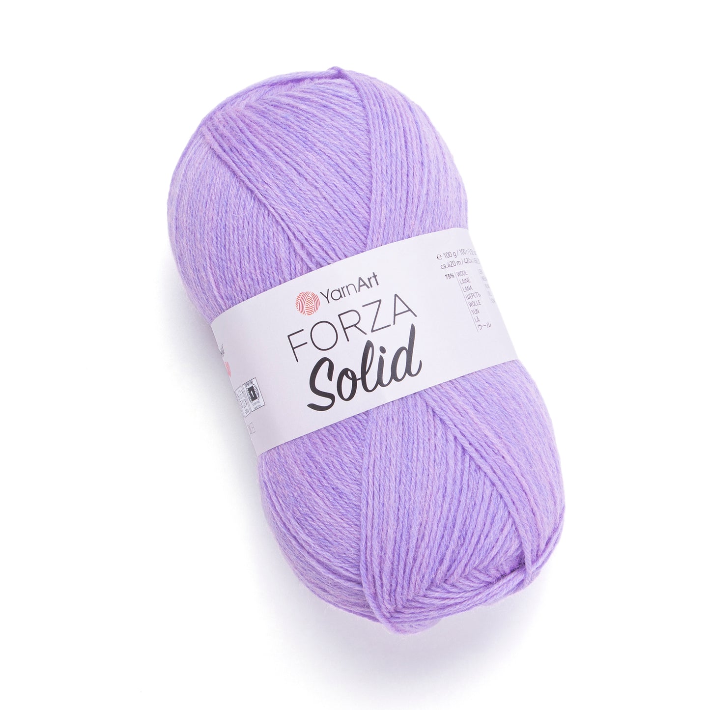YarnArt Forza Solid 5 x 100g - 420m - 75% Wool - 25% Polyamide Knitting Crochet Sock Yarn