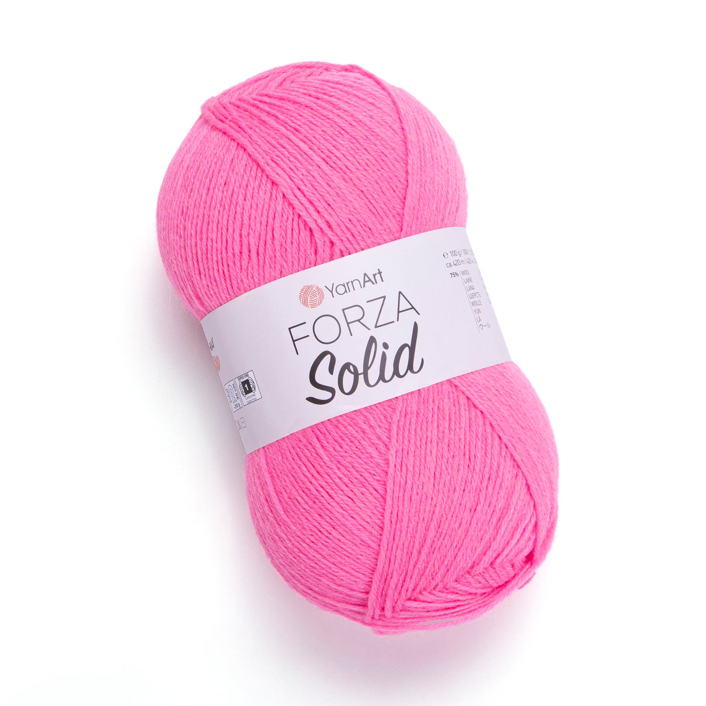 YarnArt Forza Solid 5 x 100g - 420m - 75% Wool - 25% Polyamide Knitting Crochet Sock Yarn