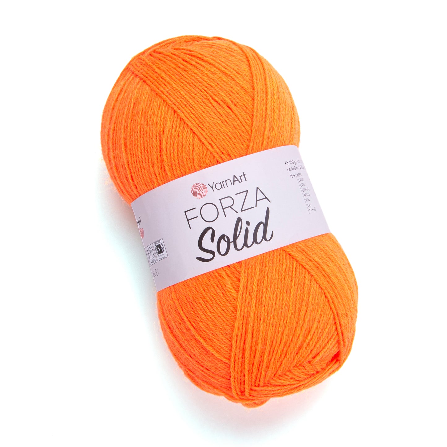 YarnArt Forza Solid 5 x 100g - 420m - 75% Wool - 25% Polyamide Knitting Crochet Sock Yarn