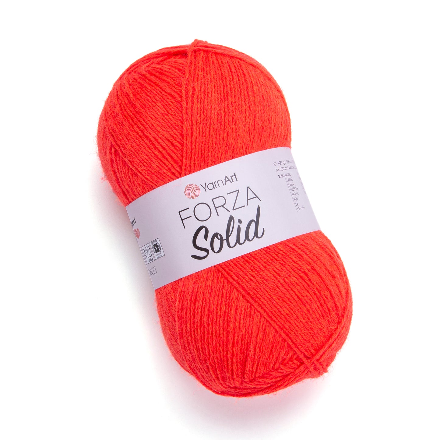 YarnArt Forza Solid 5 x 100g - 420m - 75% Wool - 25% Polyamide Knitting Crochet Sock Yarn