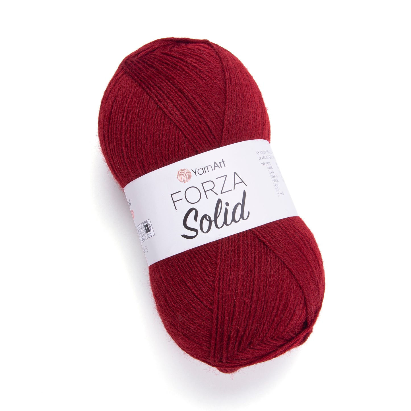 YarnArt Forza Solid 5 x 100g - 420m - 75% Wool - 25% Polyamide Knitting Crochet Sock Yarn
