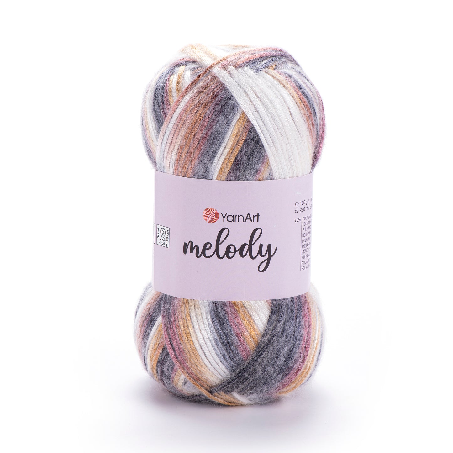 YarnArt Melody 5 x 100g - 230m - 9% Wool - 21% Acrylic - 70% Polyamide Knitting Crochet Yarn