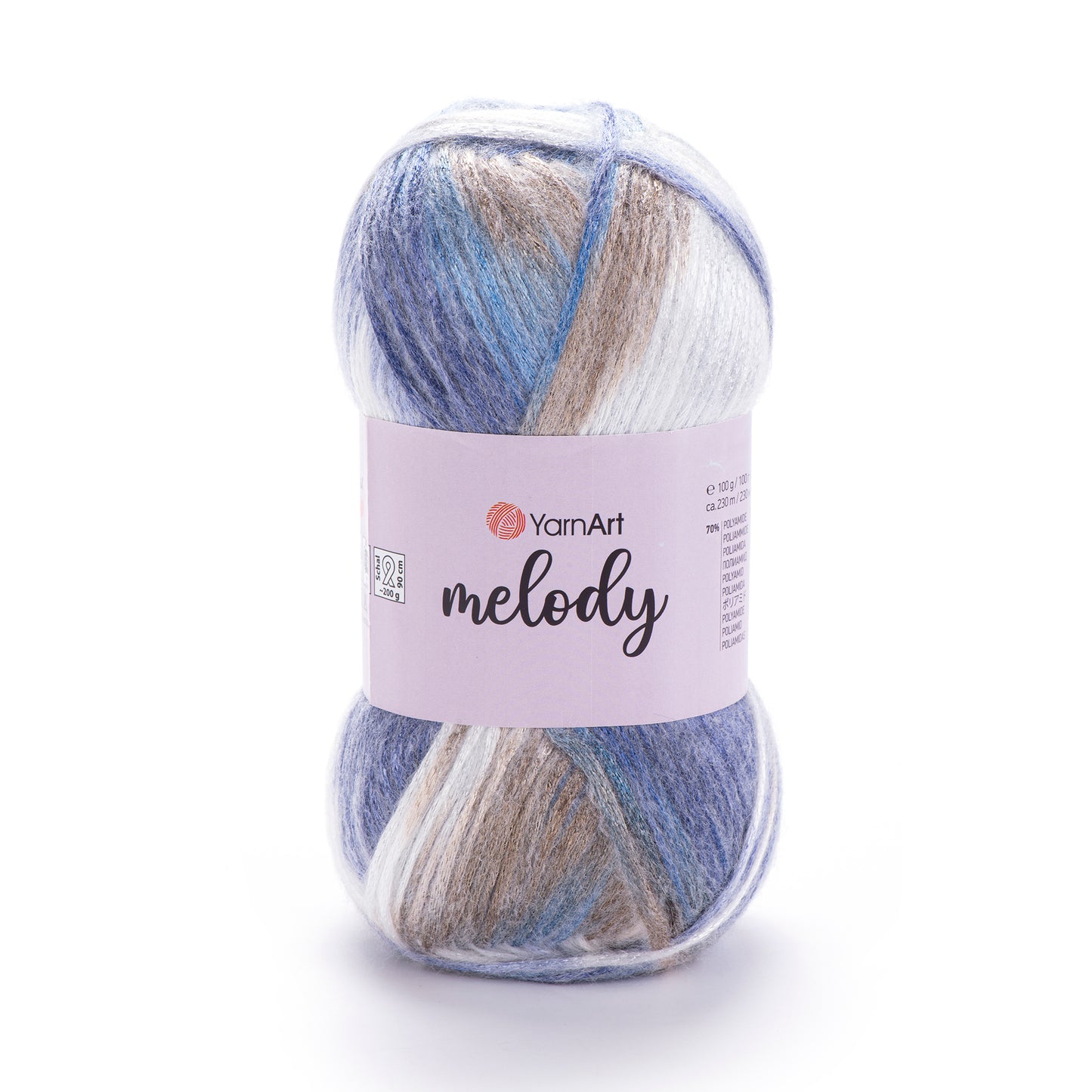 YarnArt Melody 5 x 100g - 230m - 9% Wool - 21% Acrylic - 70% Polyamide Knitting Crochet Yarn