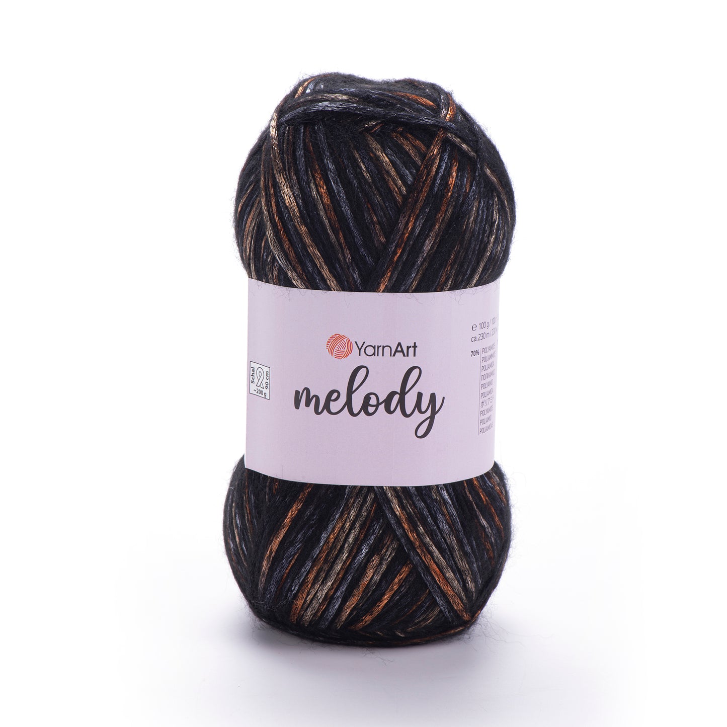 YarnArt Melody 5 x 100g - 230m - 9% Wool - 21% Acrylic - 70% Polyamide Knitting Crochet Yarn