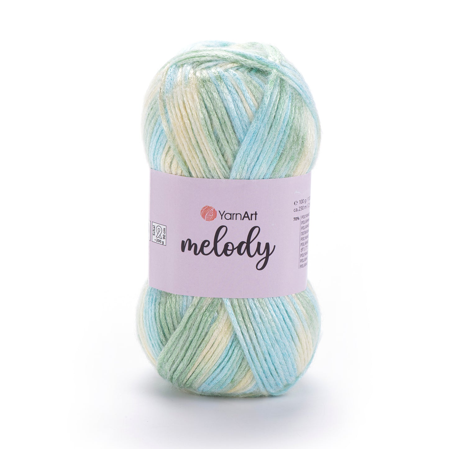 YarnArt Melody 5 x 100g - 230m - 9% Wool - 21% Acrylic - 70% Polyamide Knitting Crochet Yarn