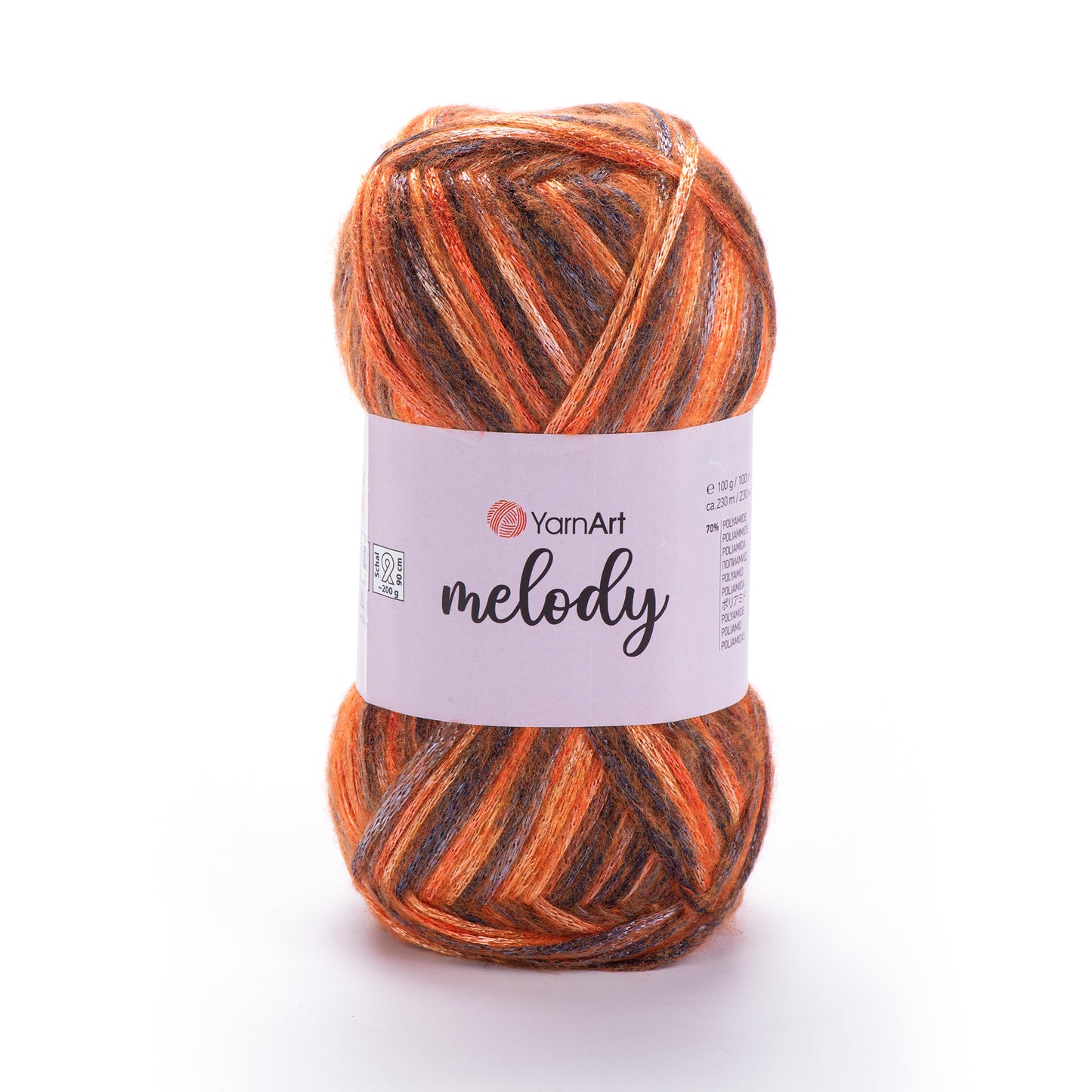 YarnArt Melody 5 x 100g - 230m - 9% Wool - 21% Acrylic - 70% Polyamide Knitting Crochet Yarn