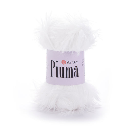 YarnArt Piuma 5 x 50g - 100m - 100% Polyester Knitting Crochet Yarn