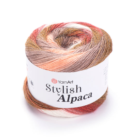 YarnArt Stylish Alpaca 3 x 150g - 525m - 25% Alpaca - 75% Acrylic Fine DK Knitting Crochet Yarn