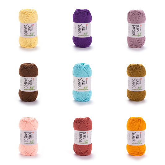 YarnArt Jeans Bamboo 5 x 50g - 150m - 50% Bamboo - 50% Acrylic Knitting Crochet Yarn