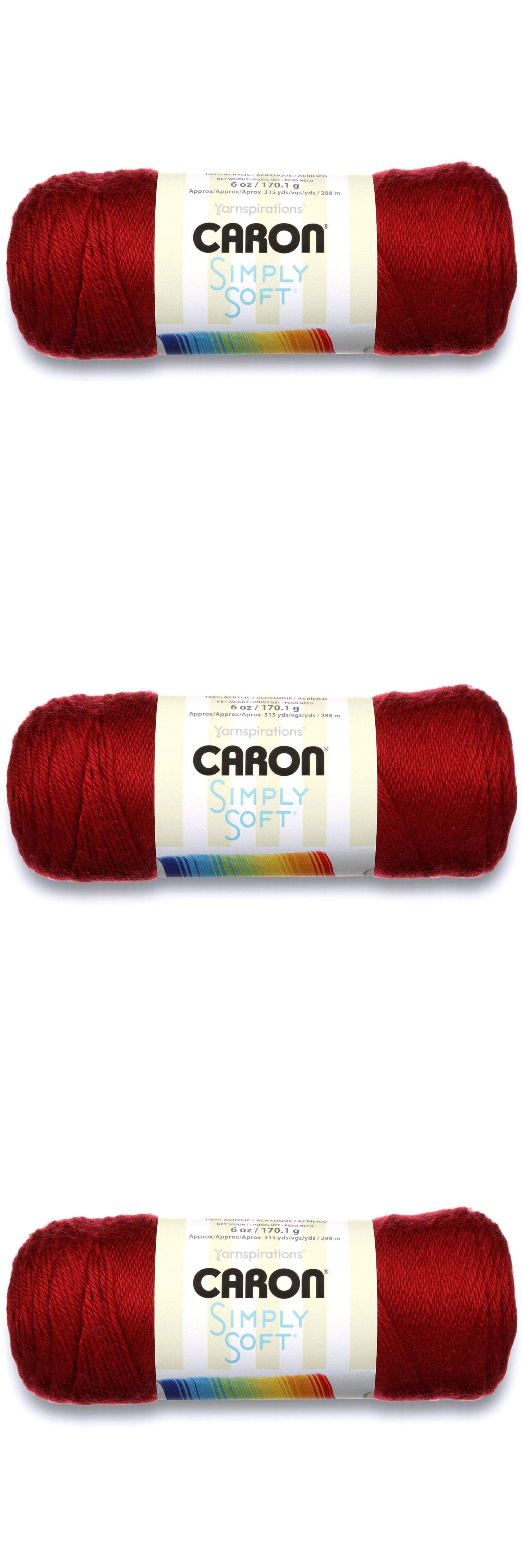 Caron Simply Soft 3 x 170.1g - 288m - 100% Acrylic Knitting Crochet Yarn