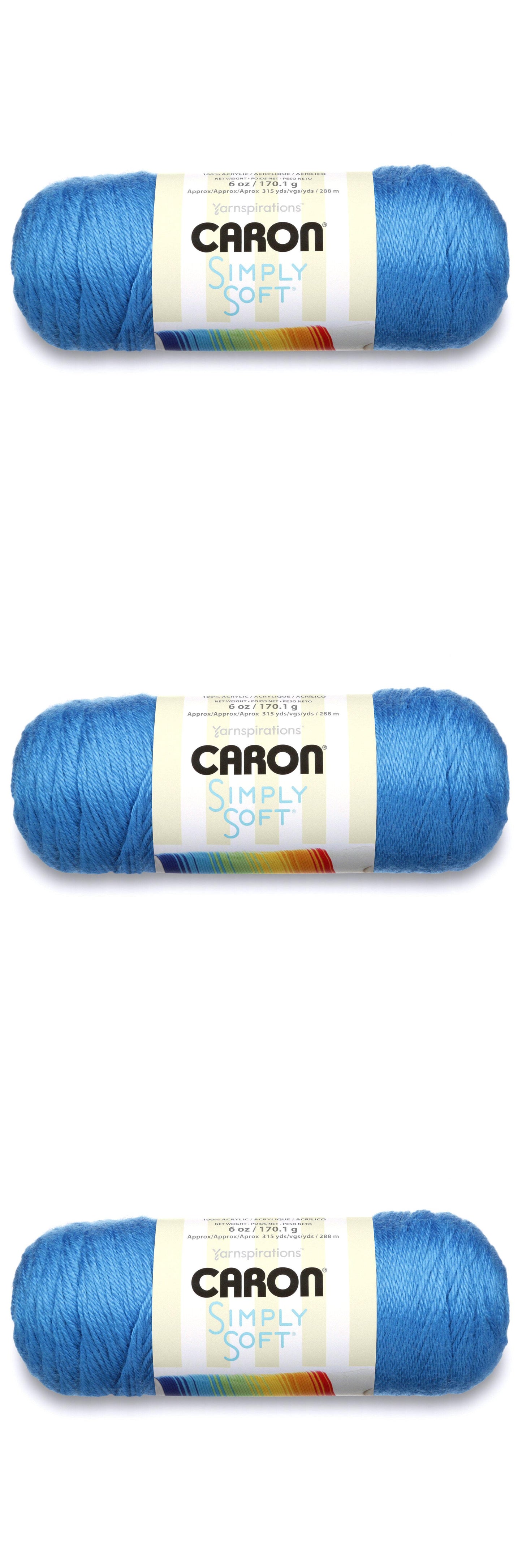 Caron Simply Soft 3 x 170.1g - 288m - 100% Acrylic Knitting Crochet Yarn