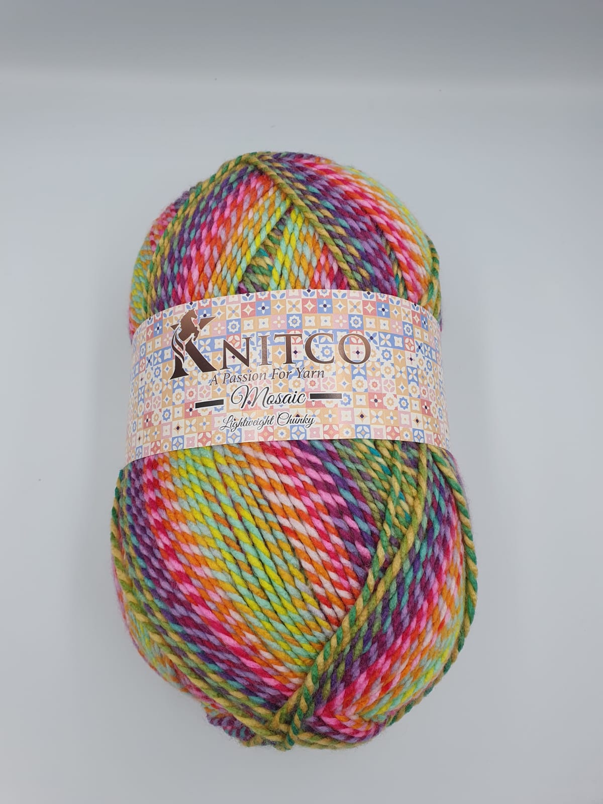 Knitco Mosaic Lightweight Chunky Aran 1 x 300g - 555m - 100% Acrylic Knitting Crochet Yarn
