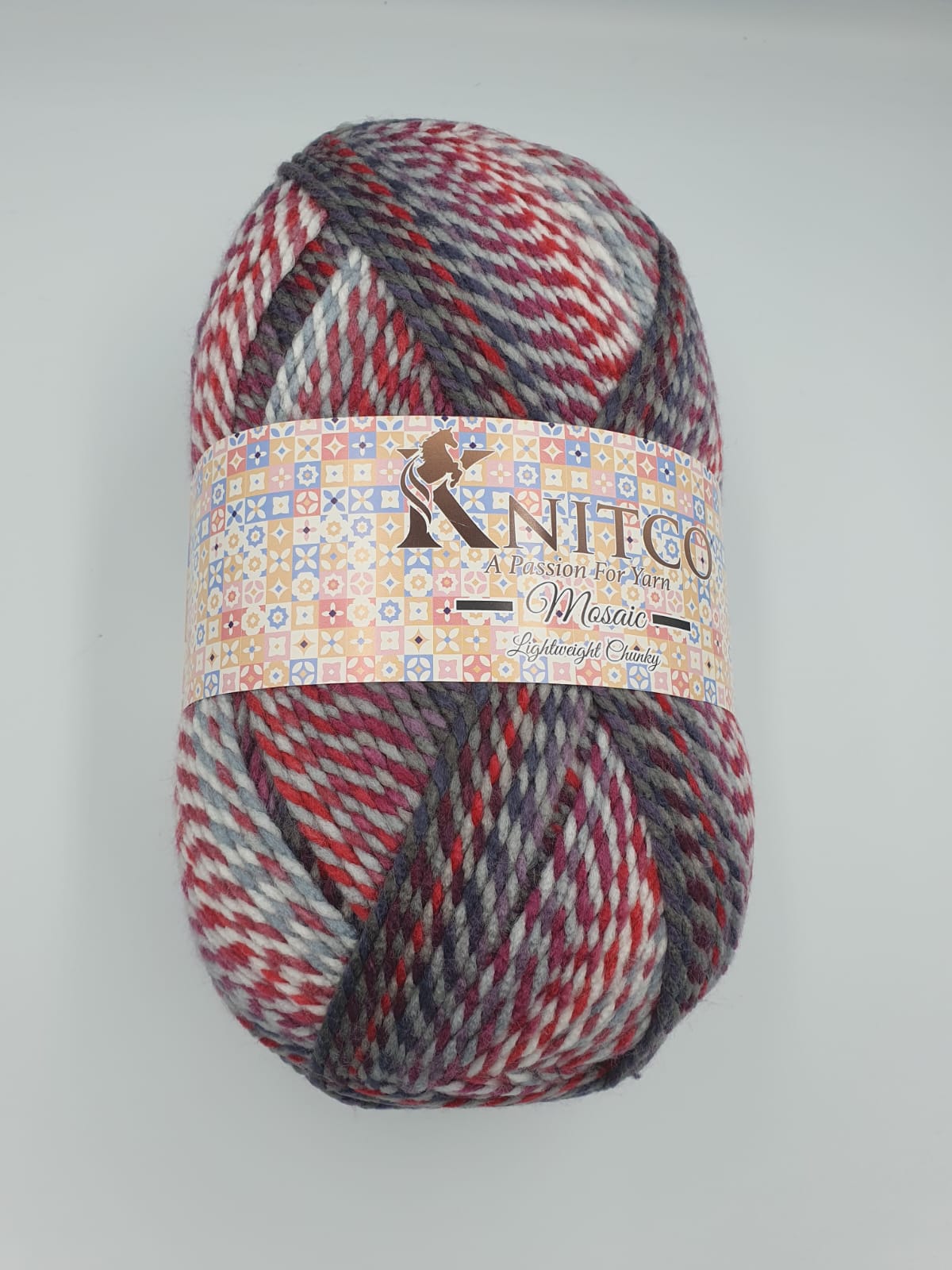 Knitco Mosaic Lightweight Chunky Aran 1 x 300g - 555m - 100% Acrylic Knitting Crochet Yarn