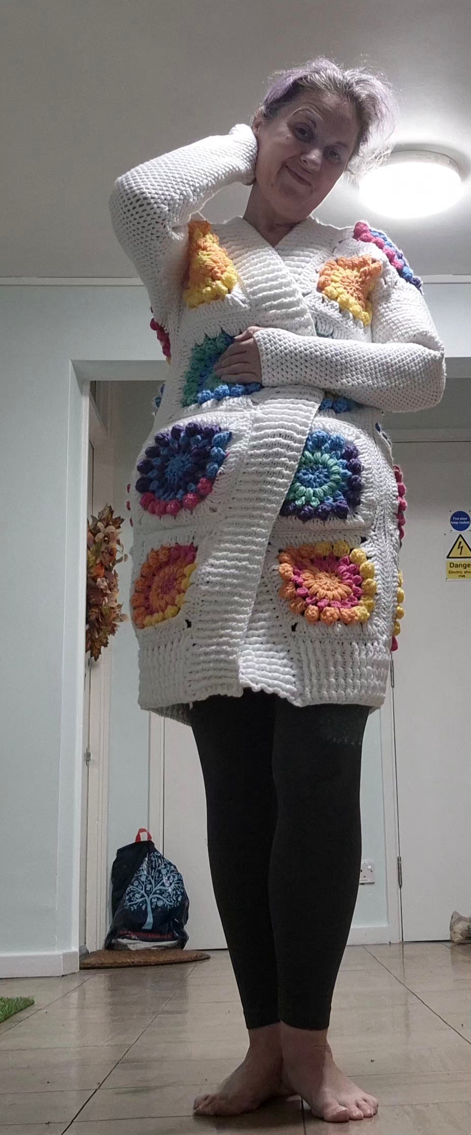 Snow Burst Flower Pattern Kit by Crone of Crochet with Knitco Aran Premium 200g & Knitco Carnival 200g-  100% Acylic Knitting Crochet Yarn