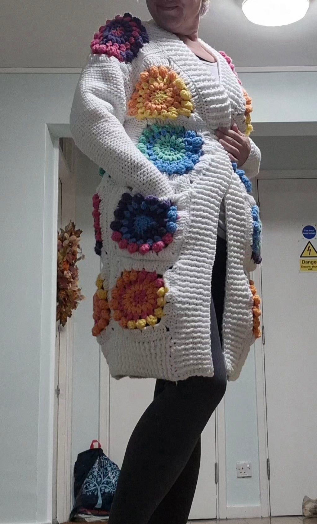 Snow Burst Flower Pattern Kit by Crone of Crochet with Knitco Aran Premium 200g & Knitco Carnival 200g-  100% Acylic Knitting Crochet Yarn