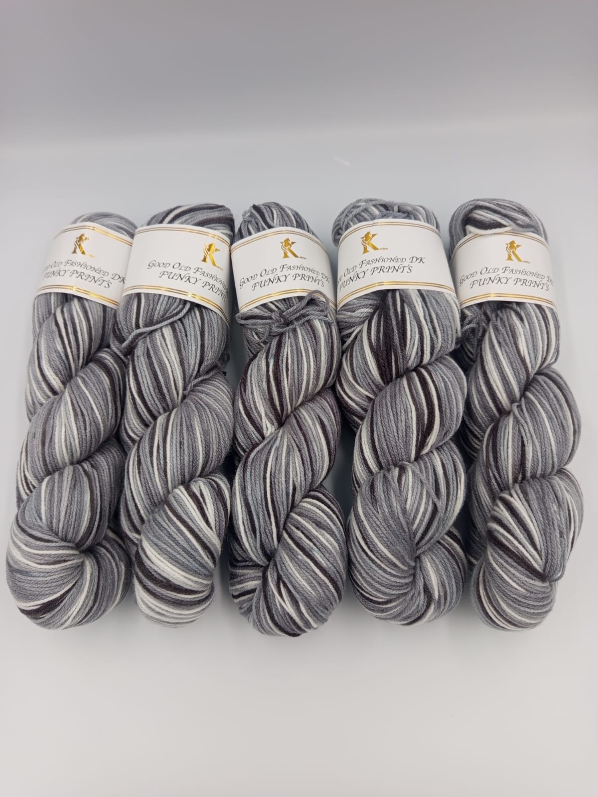 Knitco Funky Prints Hanks 5 x 100g - 280m - 100% Acrylic Knitting Crochet Yarn