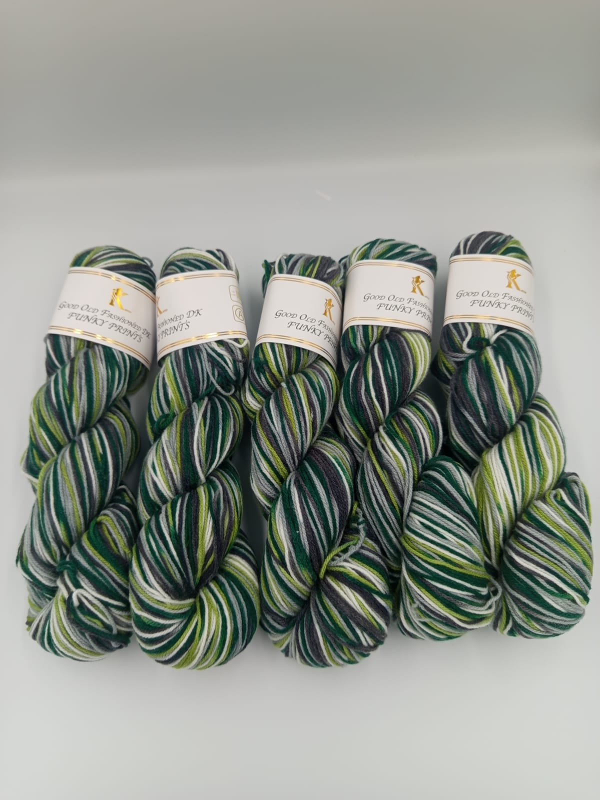 Knitco Funky Prints Hanks 5 x 100g - 280m - 100% Acrylic Knitting Crochet Yarn