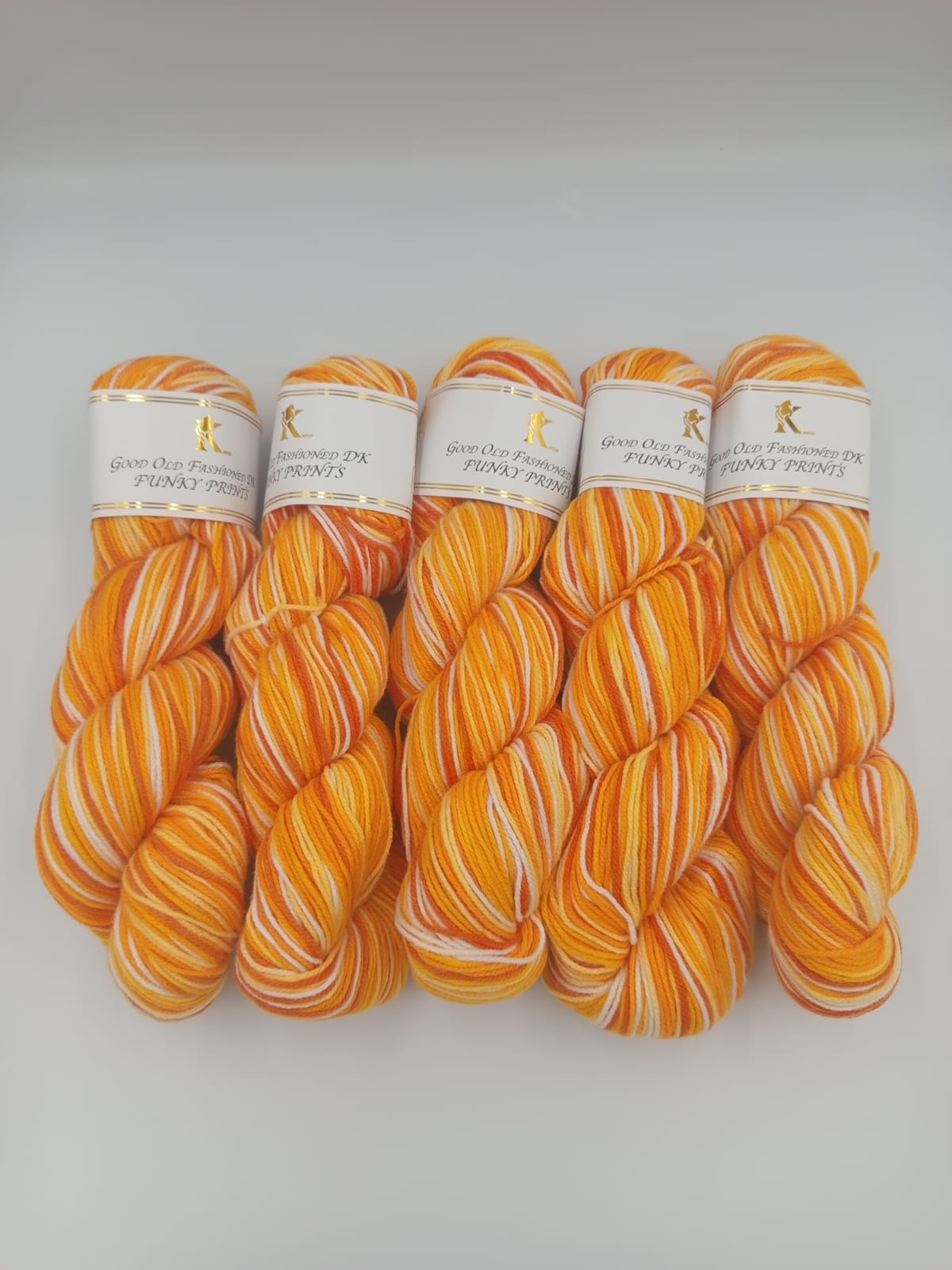 Knitco Funky Prints Hanks 5 x 100g - 280m - 100% Acrylic Knitting Crochet Yarn