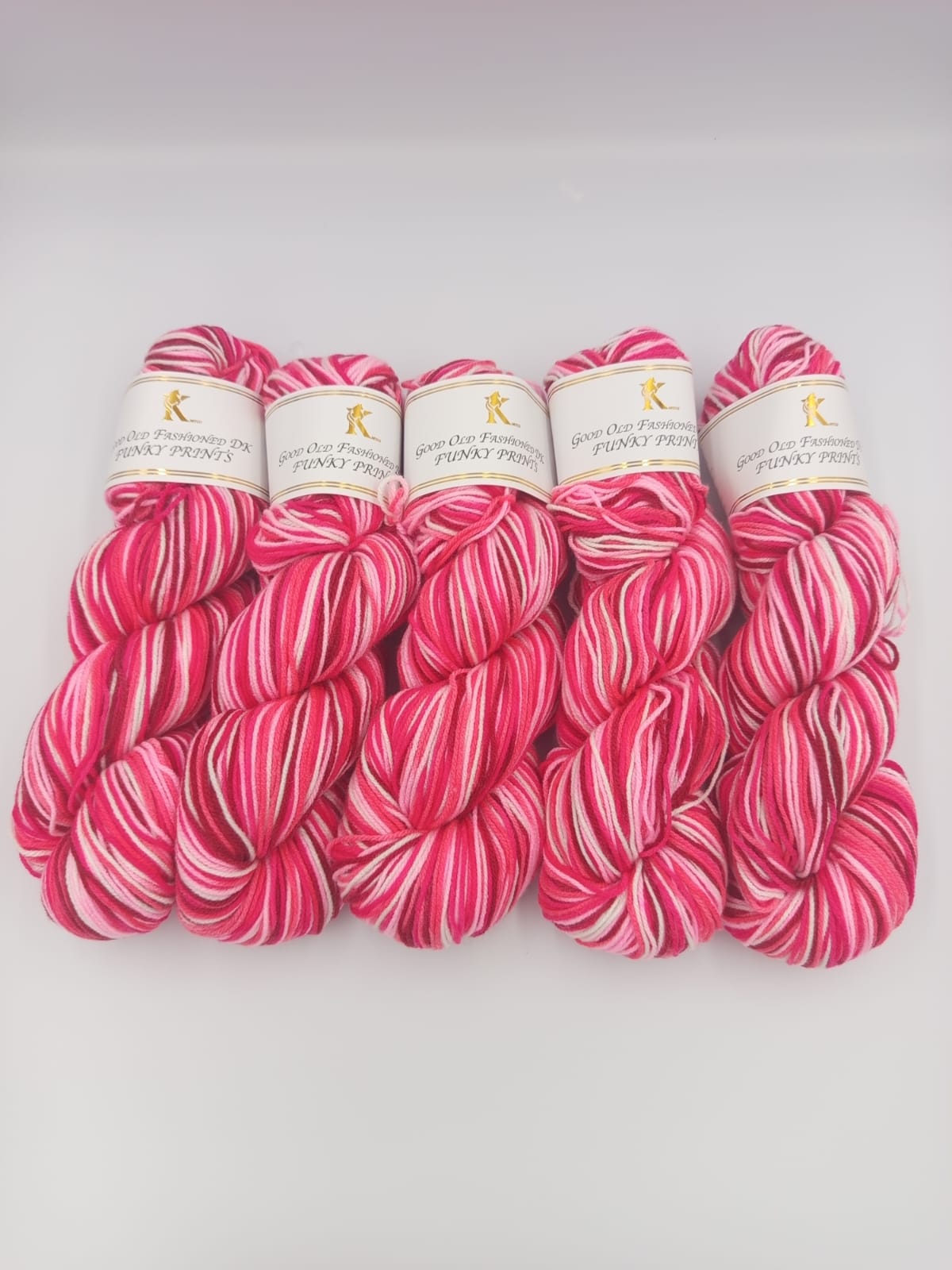 Knitco Funky Prints Hanks 5 x 100g - 280m - 100% Acrylic Knitting Crochet Yarn