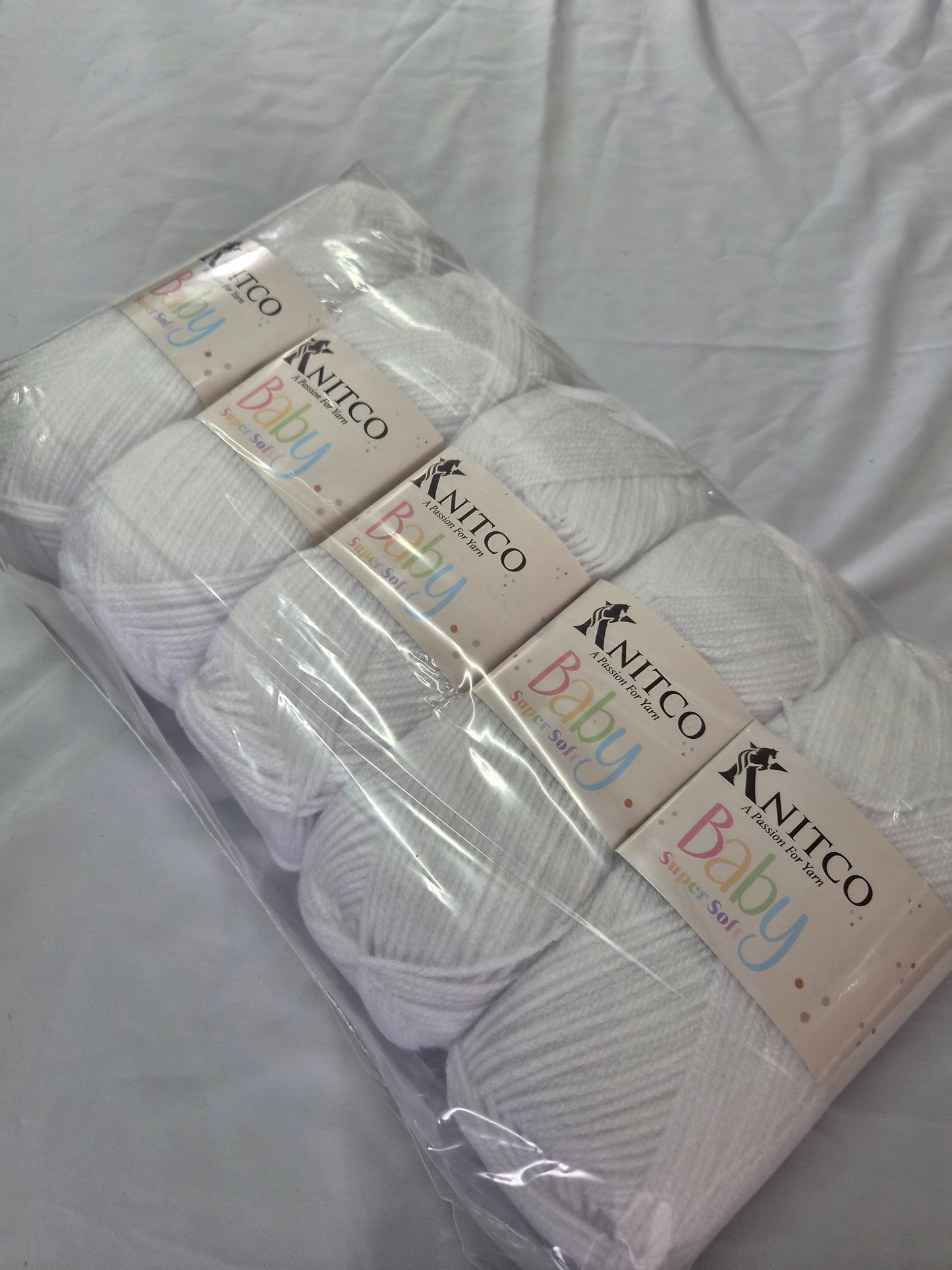 Knitco Baby Super Soft DK 5 x 100g - 300m - 100% Acrylic Knitting Crochet Yarn