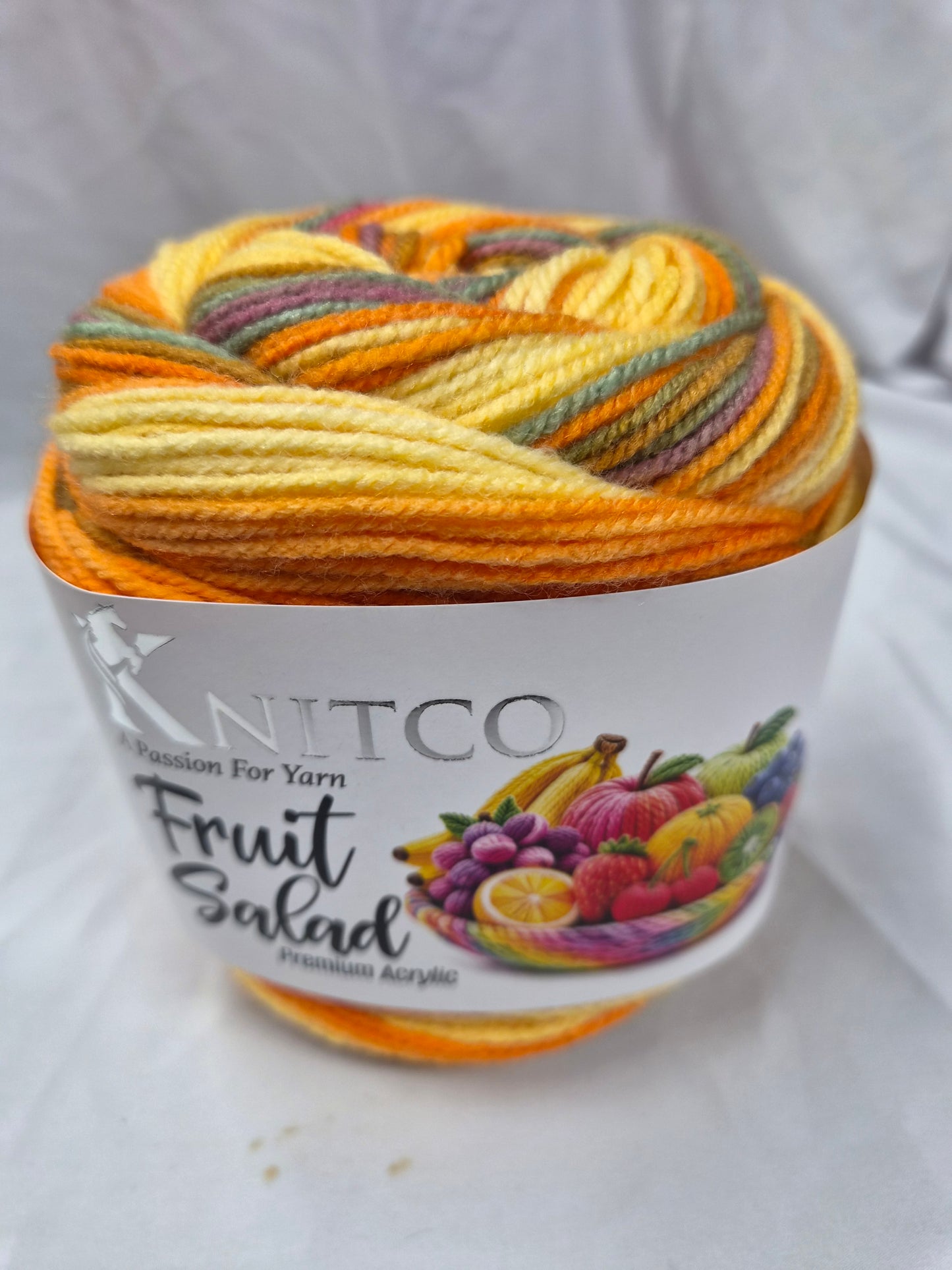 Knitco Fruit Salad DK 1 x 100g - 360m - 100% Premium Acrylic Knitting Crochet Yarn
