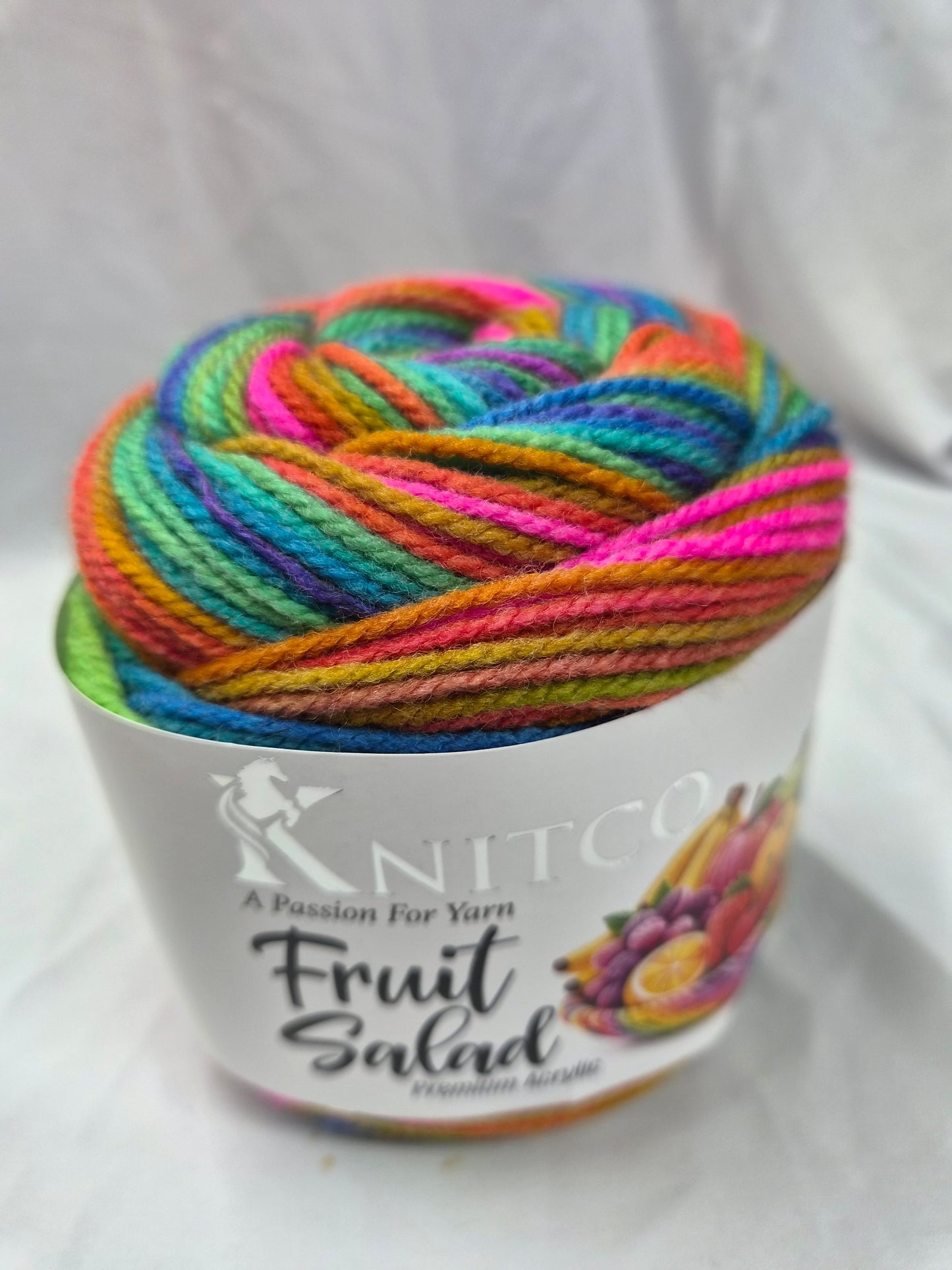 Knitco Fruit Salad DK 1 x 100g - 360m - 100% Premium Acrylic Knitting Crochet Yarn