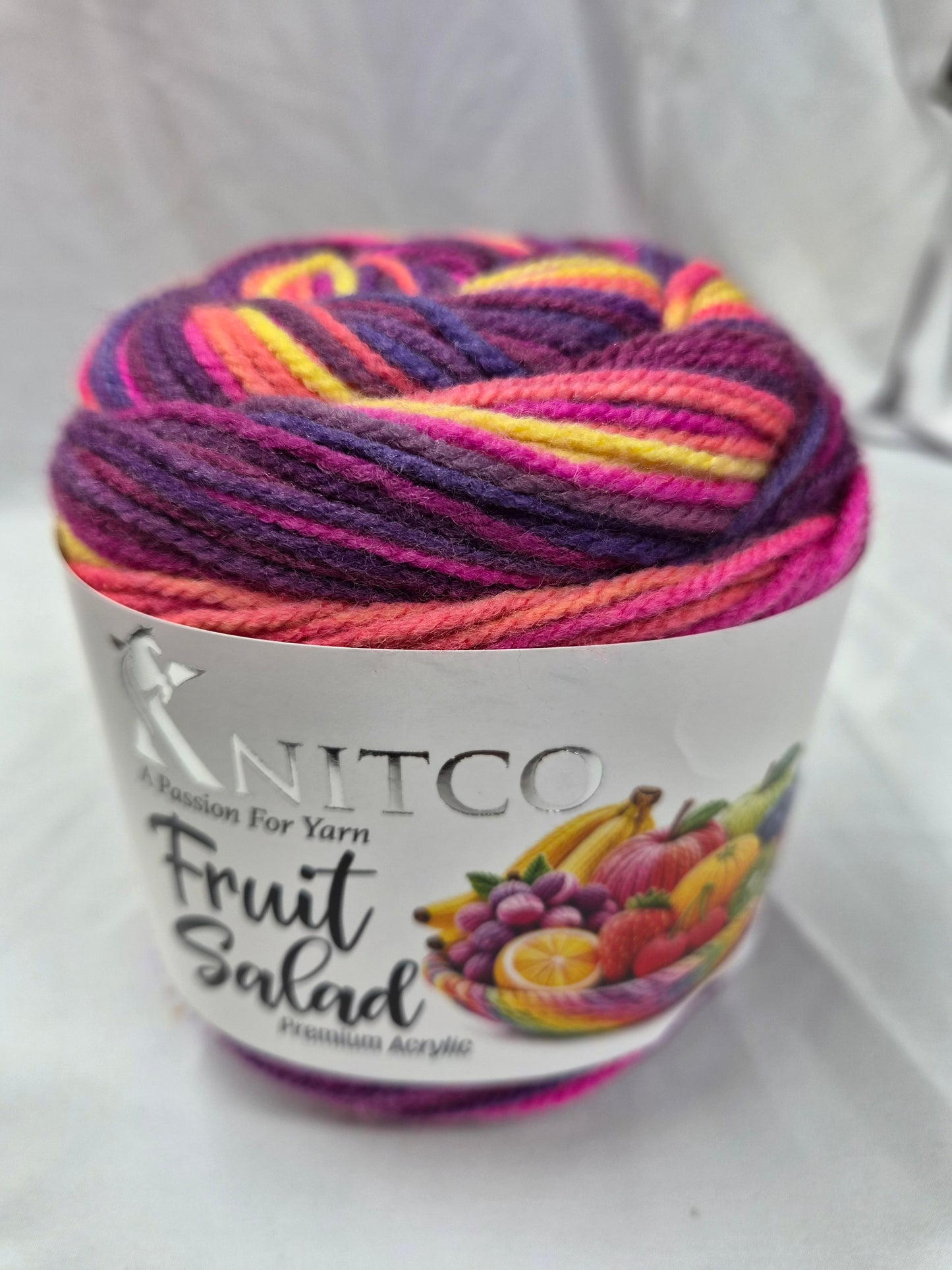 Knitco Fruit Salad DK 1 x 100g - 360m - 100% Premium Acrylic Knitting Crochet Yarn