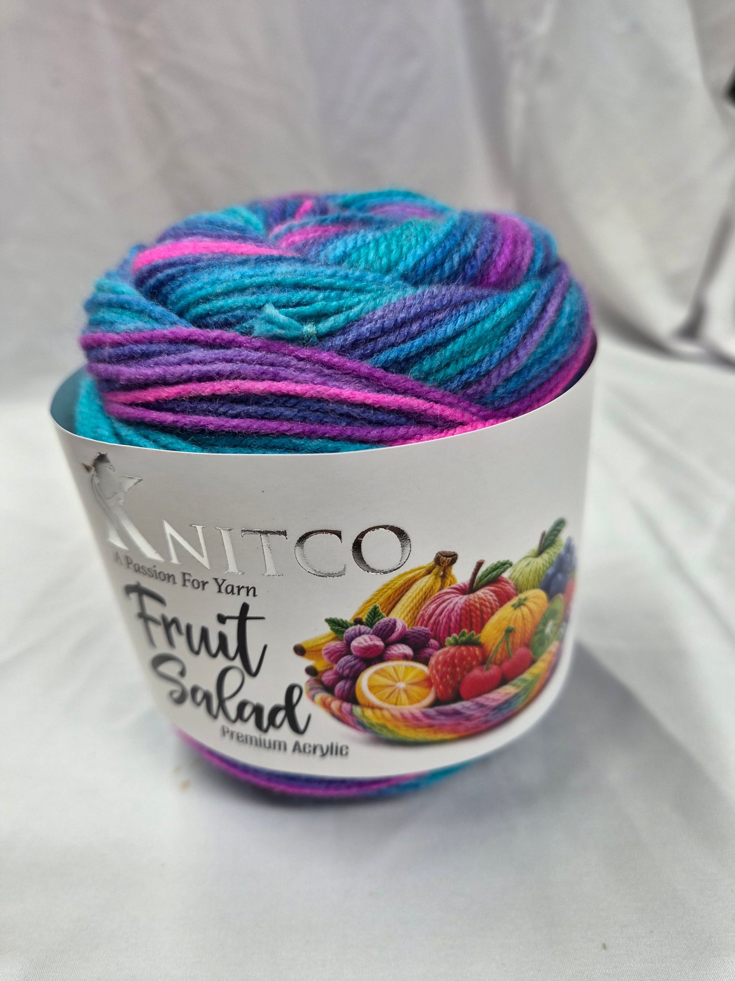 Knitco Fruit Salad DK 1 x 100g - 360m - 100% Premium Acrylic Knitting Crochet Yarn