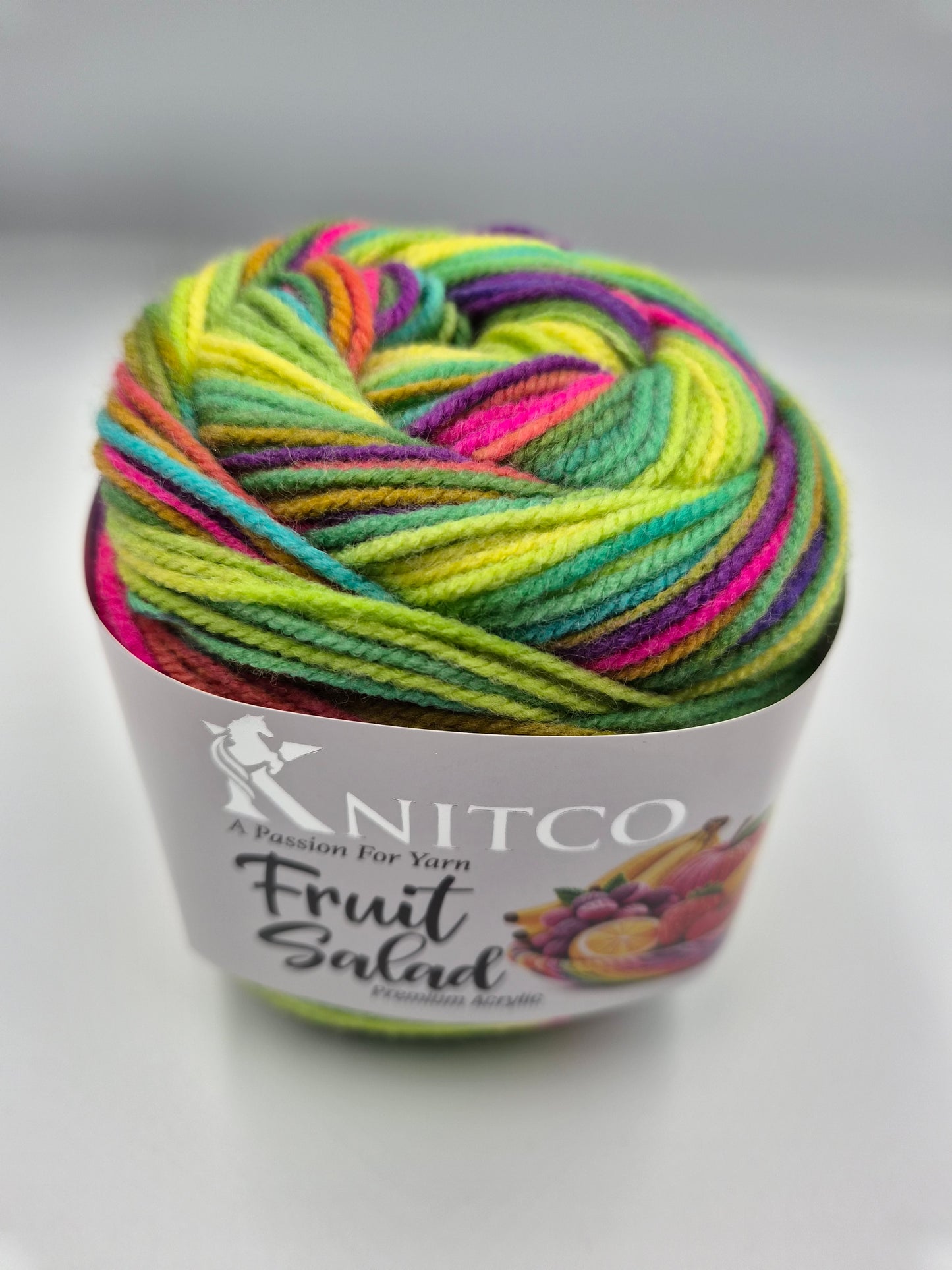 Knitco Fruit Salad DK 1 x 100g - 360m - 100% Premium Acrylic Knitting Crochet Yarn