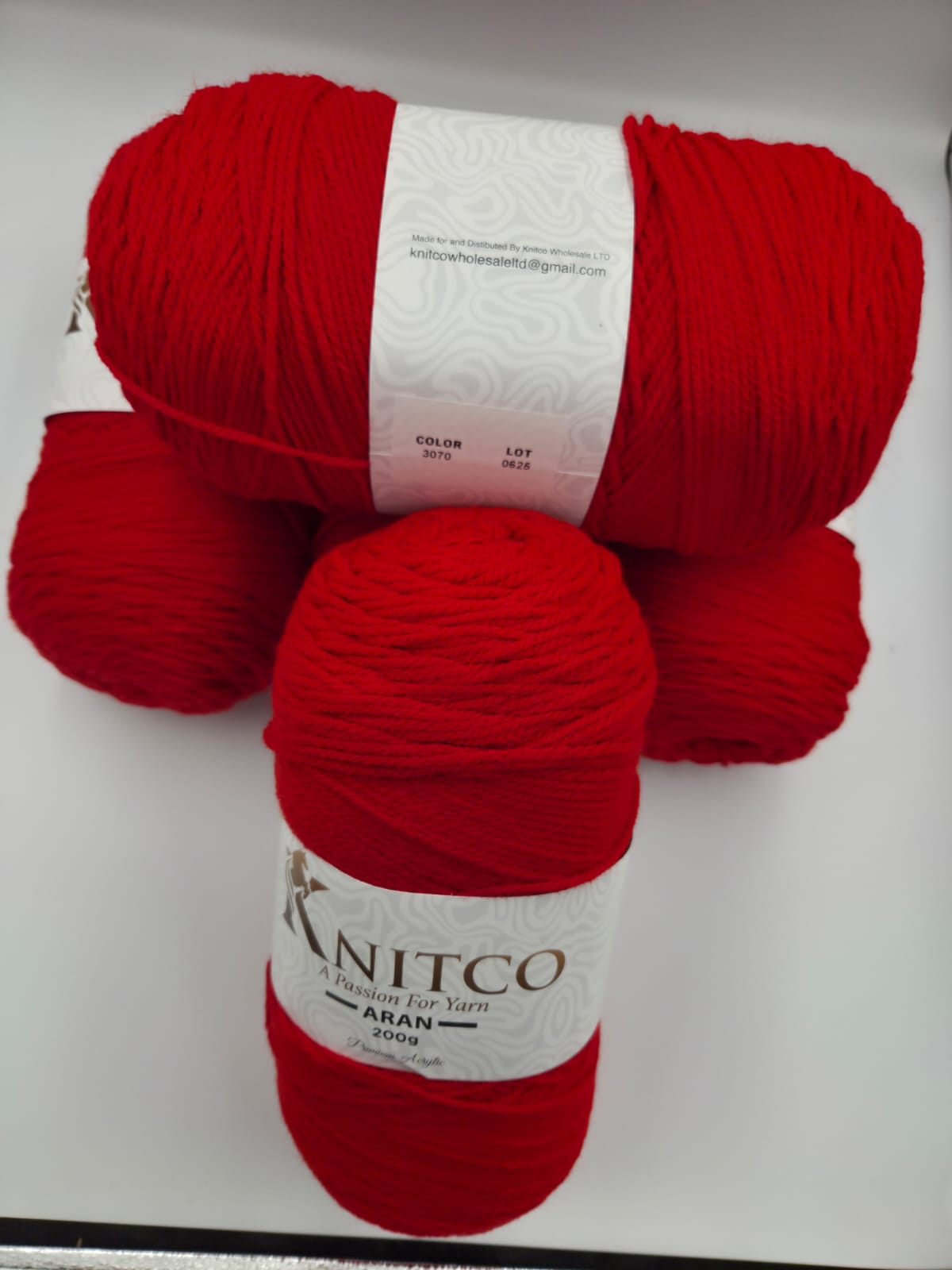 Knitco Aran Premium 5 x 200g - 420m - 100% Acylic Knitting Crochet Yarn