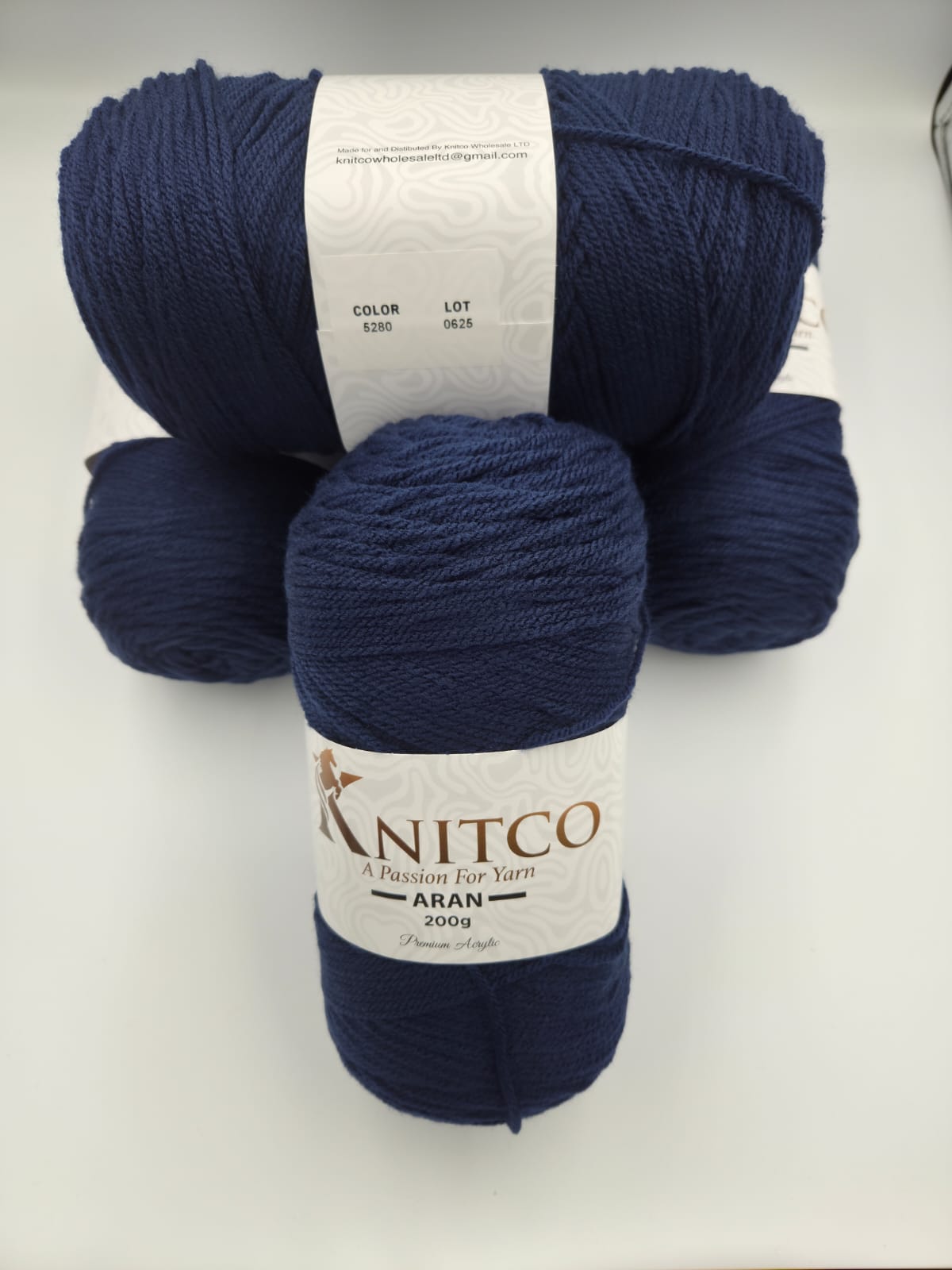 Knitco Aran Premium 5 x 200g - 420m - 100% Acylic Knitting Crochet Yarn